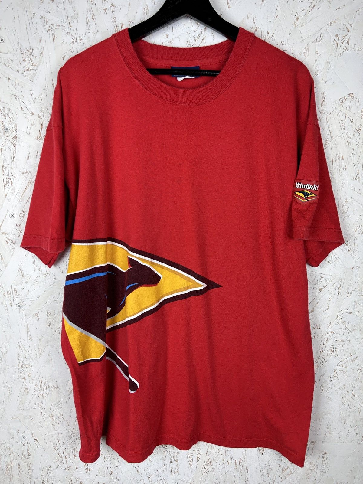 Formula 1 90s Vintage Formula 1 Williams Winfield Racing T-Shirt Red Size US XL / EU 56 / 4 - 1 Thumbnail