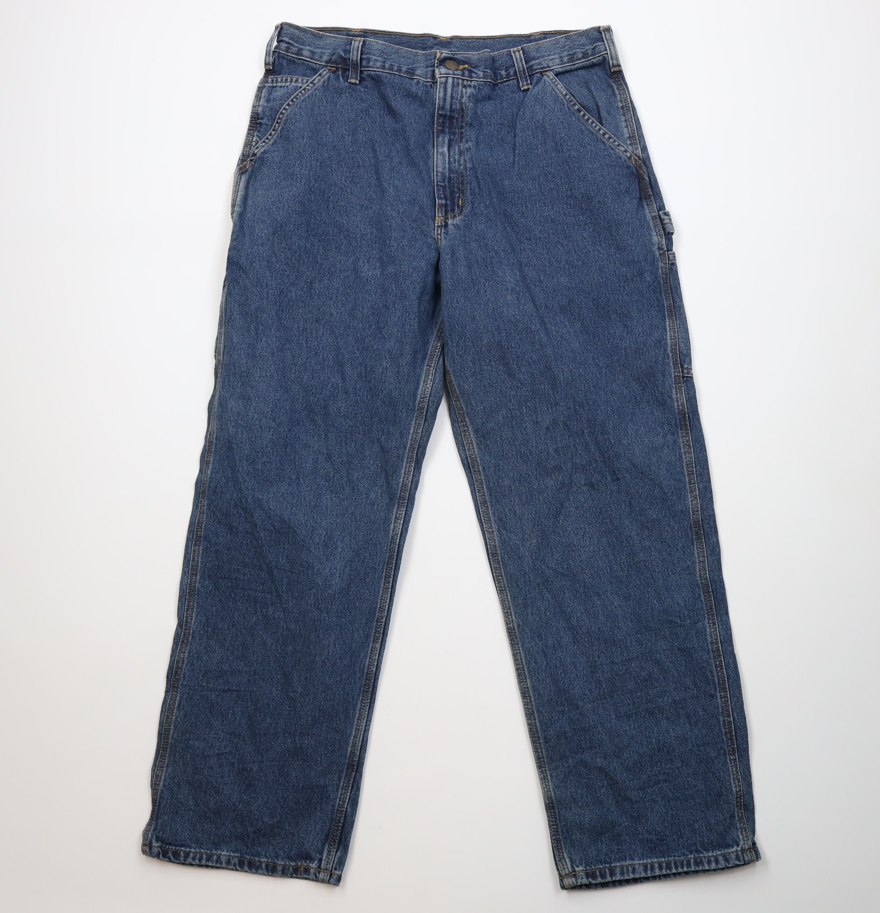 Carhartt Vintage Y2K Carhartt Original Wide Leg Dungaree Denim Jeans Size US 36 / EU 52 - 1 Thumbnail