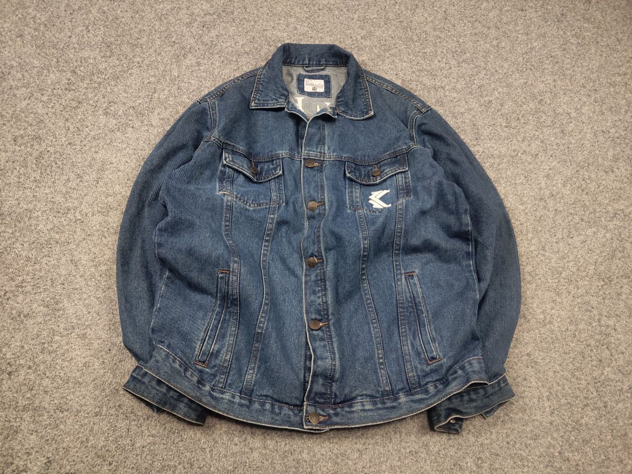 Karl Kani Karl Kani Vintage Logo BLue Button denim Jacket Y2K Style Size US M / EU 48-50 / 2 - 2 Thumbnail