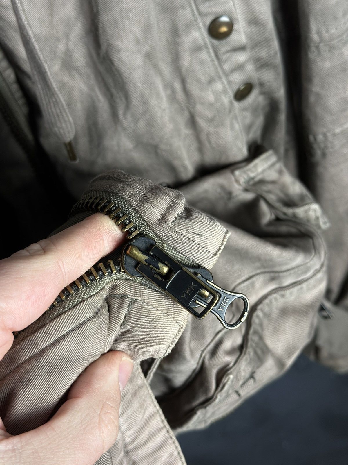 Allsaints AllSaints Parka Jacket Gray Faded Avant Garde Size US M / EU 48-50 / 2 - 11 Thumbnail