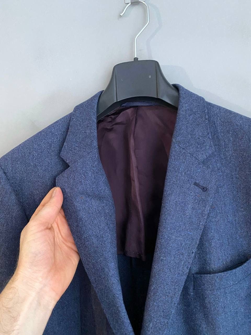 Vitale Barberis Canonico Yves Gerard x Vitale Barberis Wool/Silk Blue Blazer, Size 56 Size 54R - 4 Thumbnail
