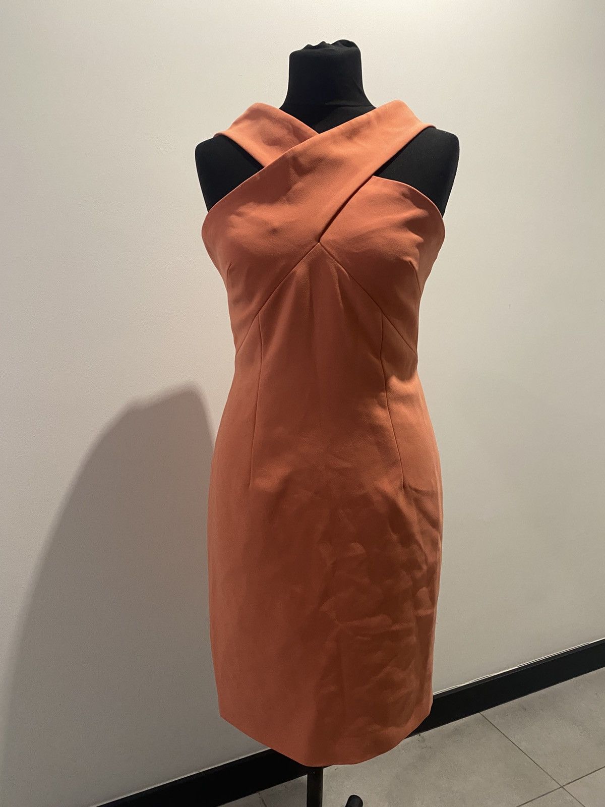 chocolate brown jersey dress Mabel High Neck Jersey Maxi Dress main image 0
