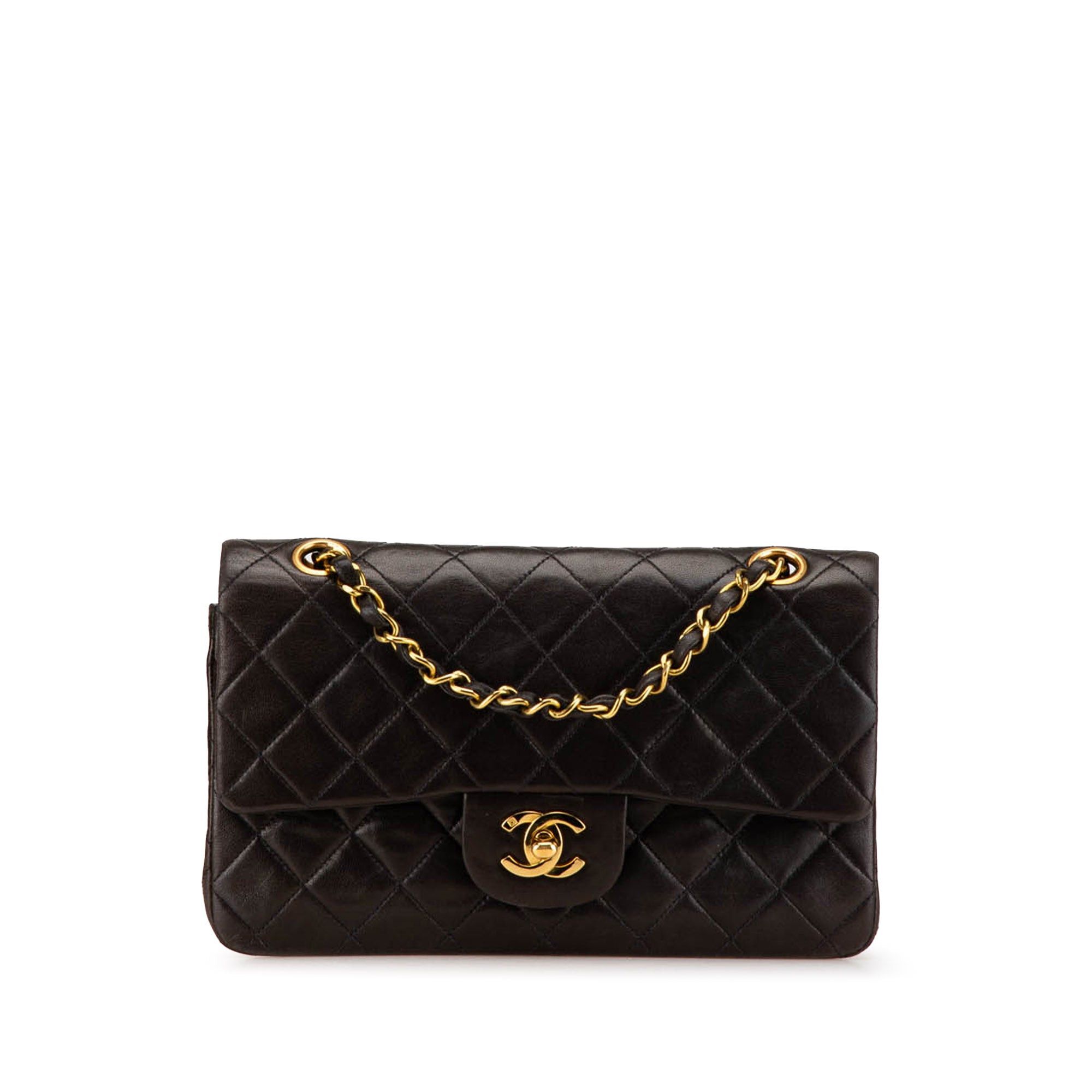 Chanel Chanel Small Classic Lambskin Double Flap Black Size ONE SIZE - 1 Thumbnail