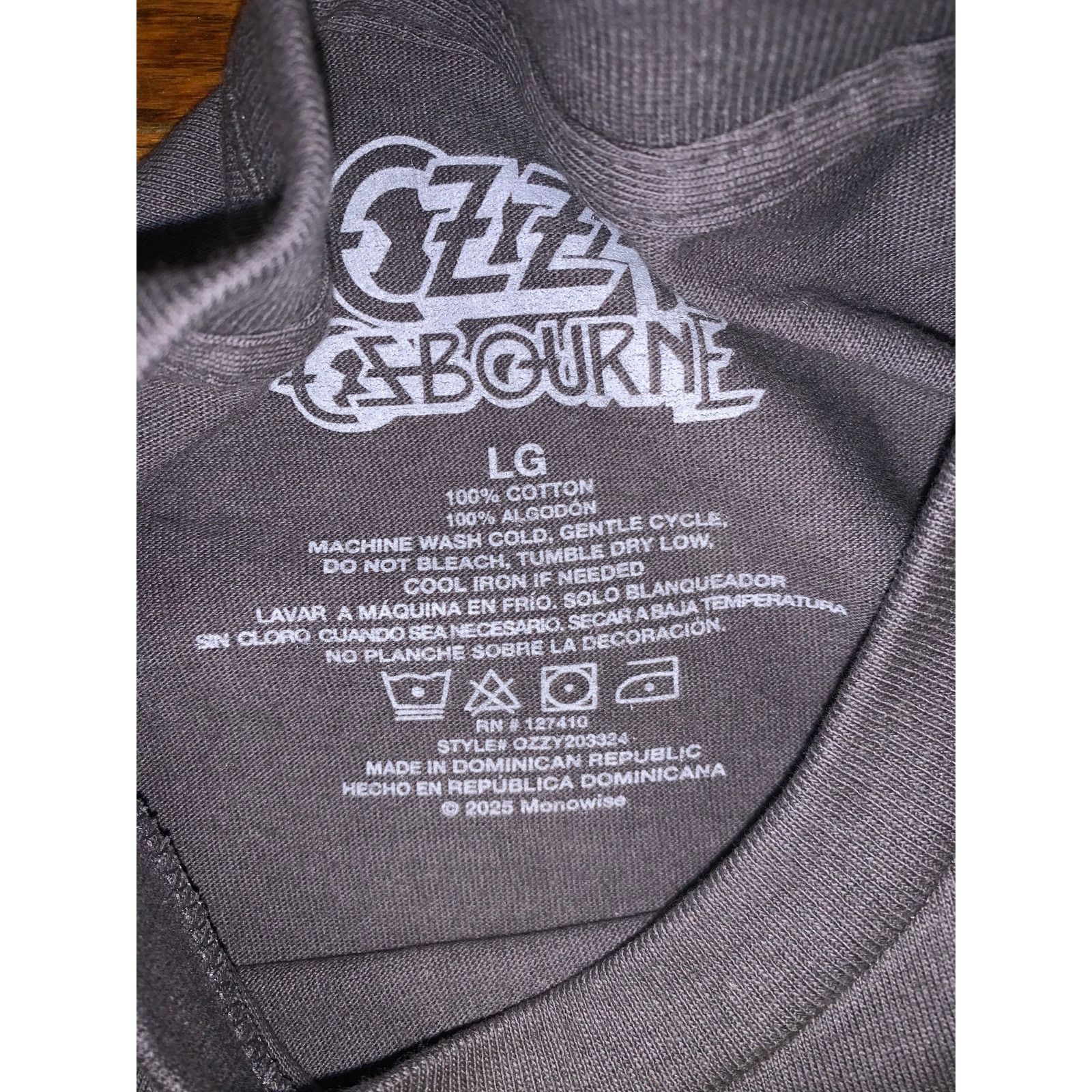 Band Tees Ozzfest 2003 Tour T Shirt Large Charcoal Reprint Metal Size US L / EU 52-54 / 3 - 6 Thumbnail