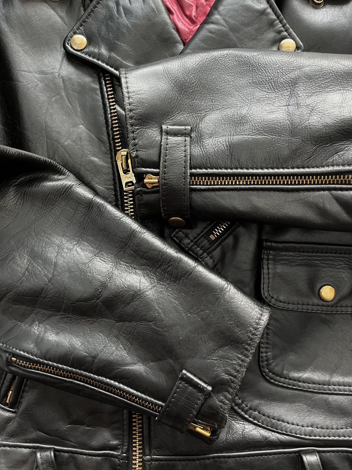 Other Vintage Protech Leather Apparel Bikers Leather Jacket Size US XL / EU 56 / 4 - 6 Thumbnail