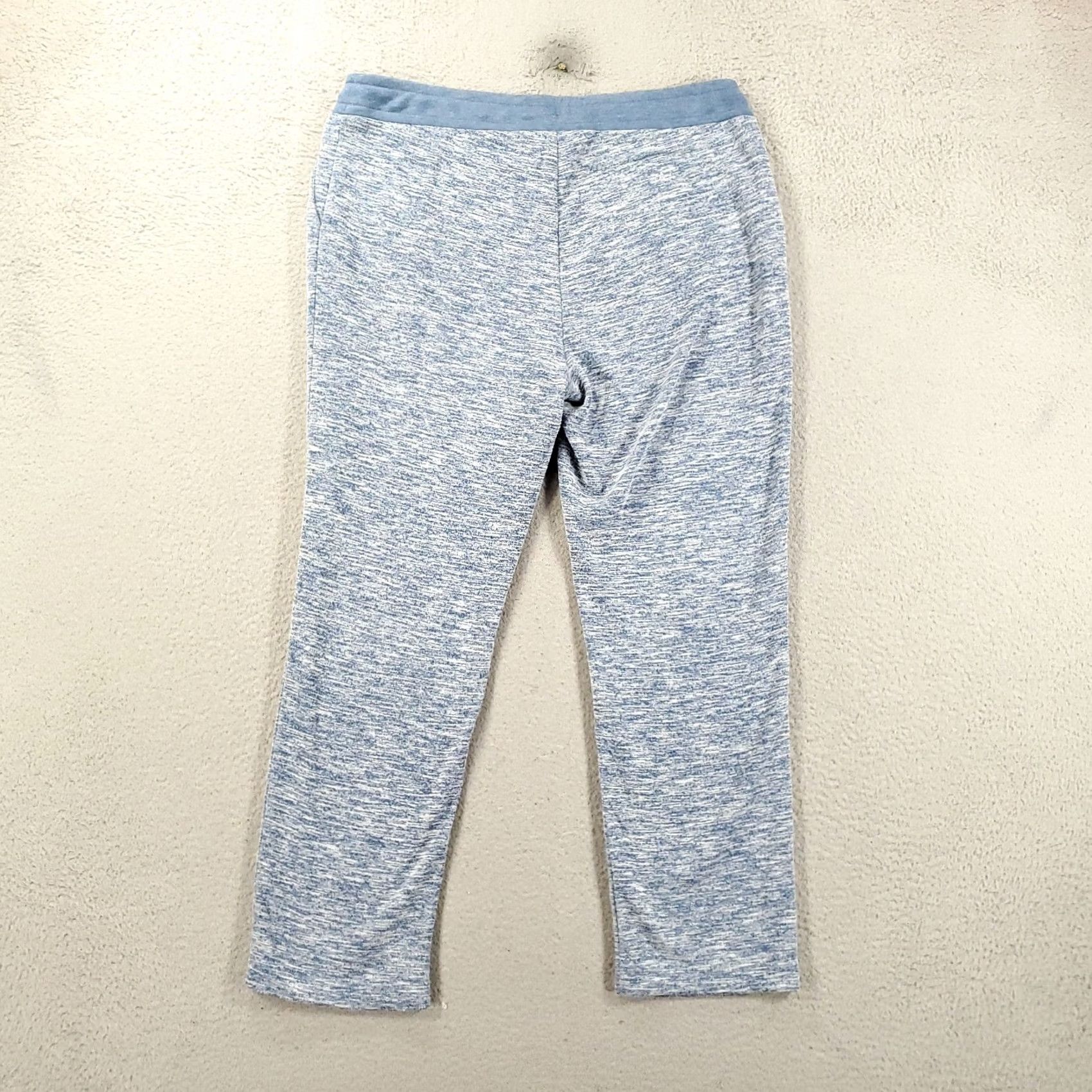 Vintage Chico's Pants Womens L Blue Heathered Performance Stretch Comfort Straight Ankle Pockets Size 36" / US 14 / IT 50 - 8 Thumbnail