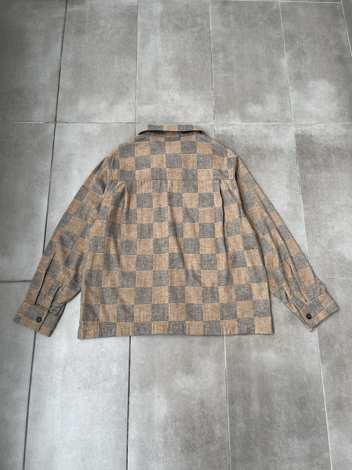 Henrik Vibskov !DS! AW23 Henrik Vibskov Checkered Field Flannel Shirt Size US M / EU 48-50 / 2 - 16 Thumbnail