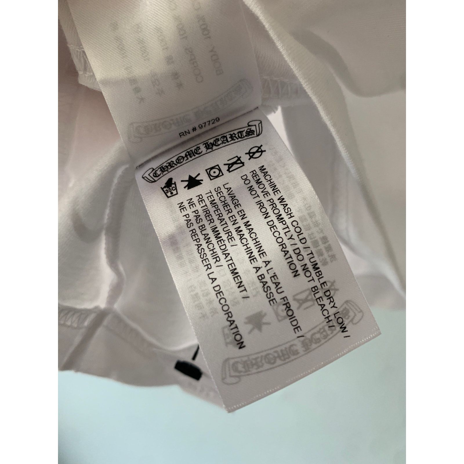 Chrome Hearts Chrome Hearts Long Sleeve Pocket Tee White Size Large NEW Size US L / EU 52-54 / 3 - 4 Thumbnail