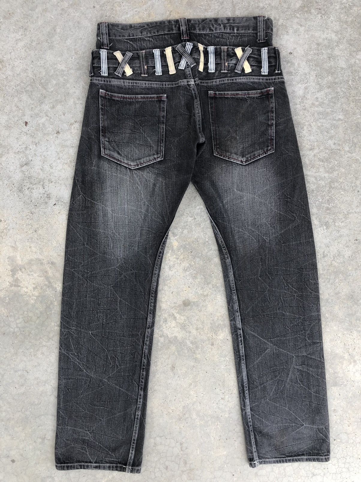 Hysteric Glamour Japanese Memory Special Double Waist Distressed Jeans Size US 33 - 2 Thumbnail
