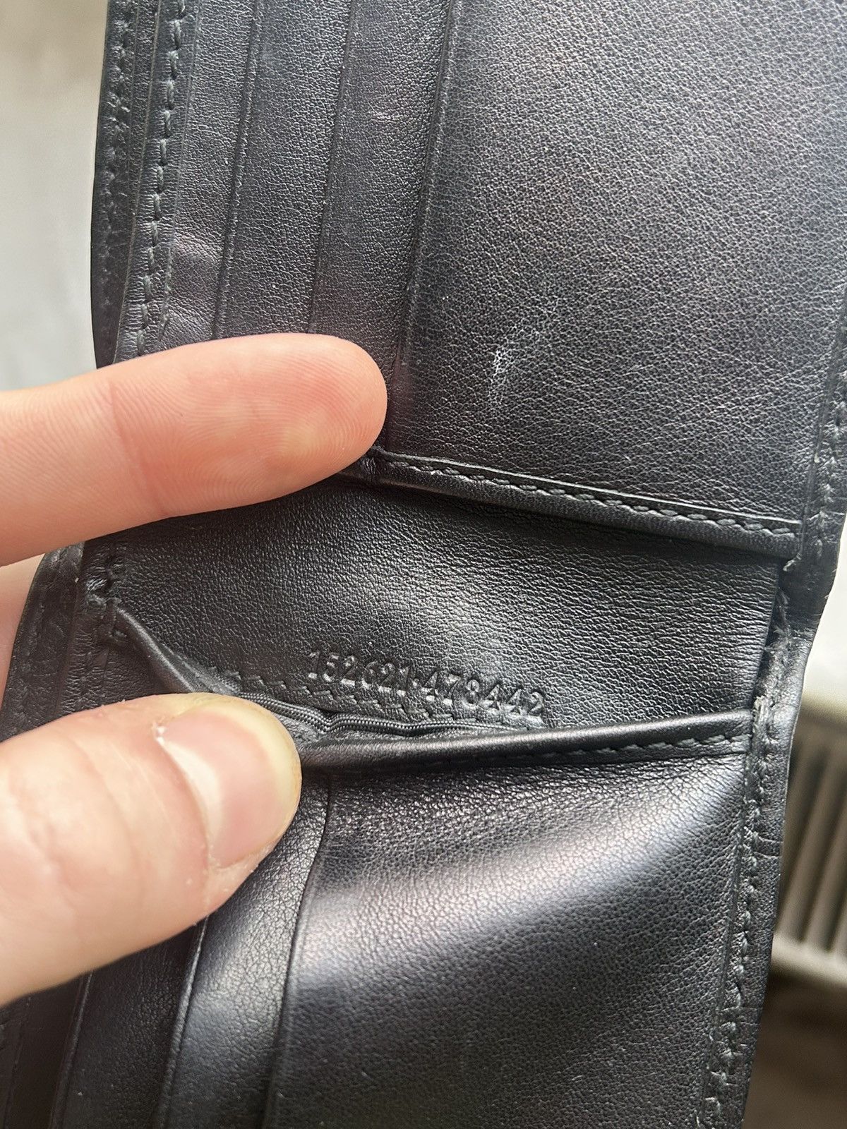 Gucci Gucci Monogram Leather Black Bifold Wallet Size ONE SIZE - 6 Thumbnail