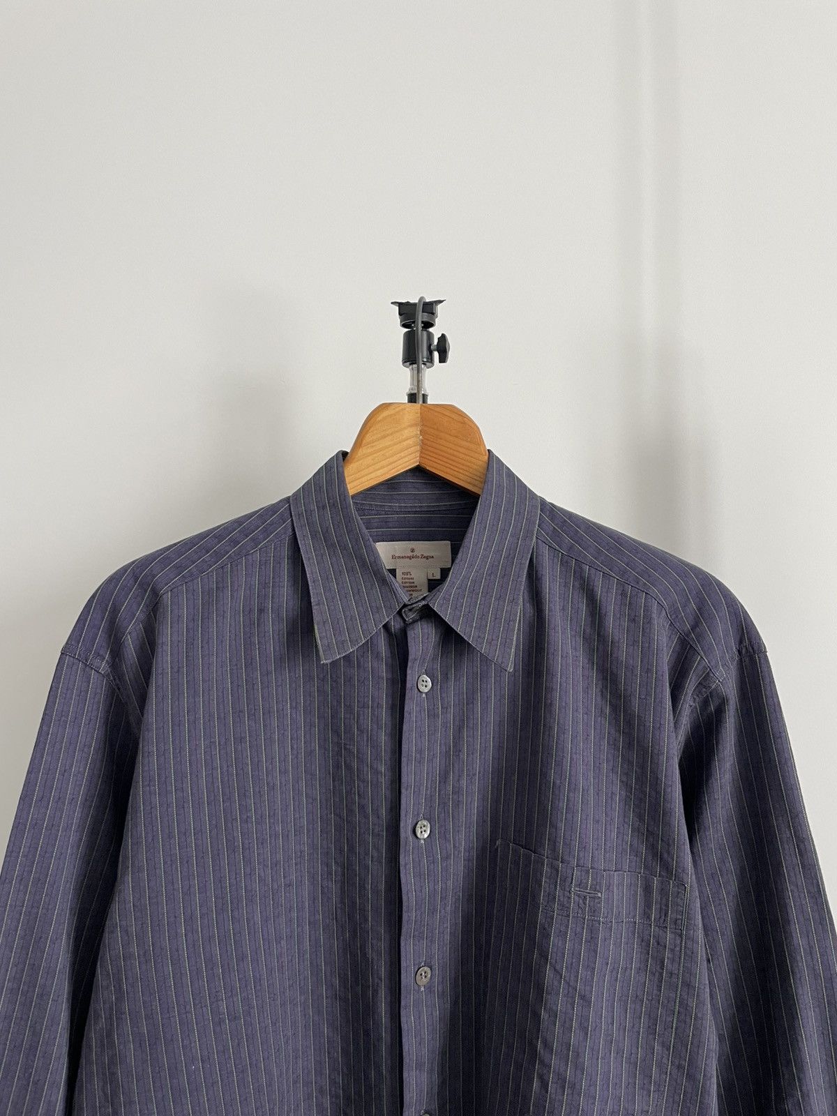 Ermenegildo Zegna Vintage Ermenegildo Zegna Shirt Button Up 90’s Luxury RARE Size US L / EU 52-54 / 3 - 2 Thumbnail