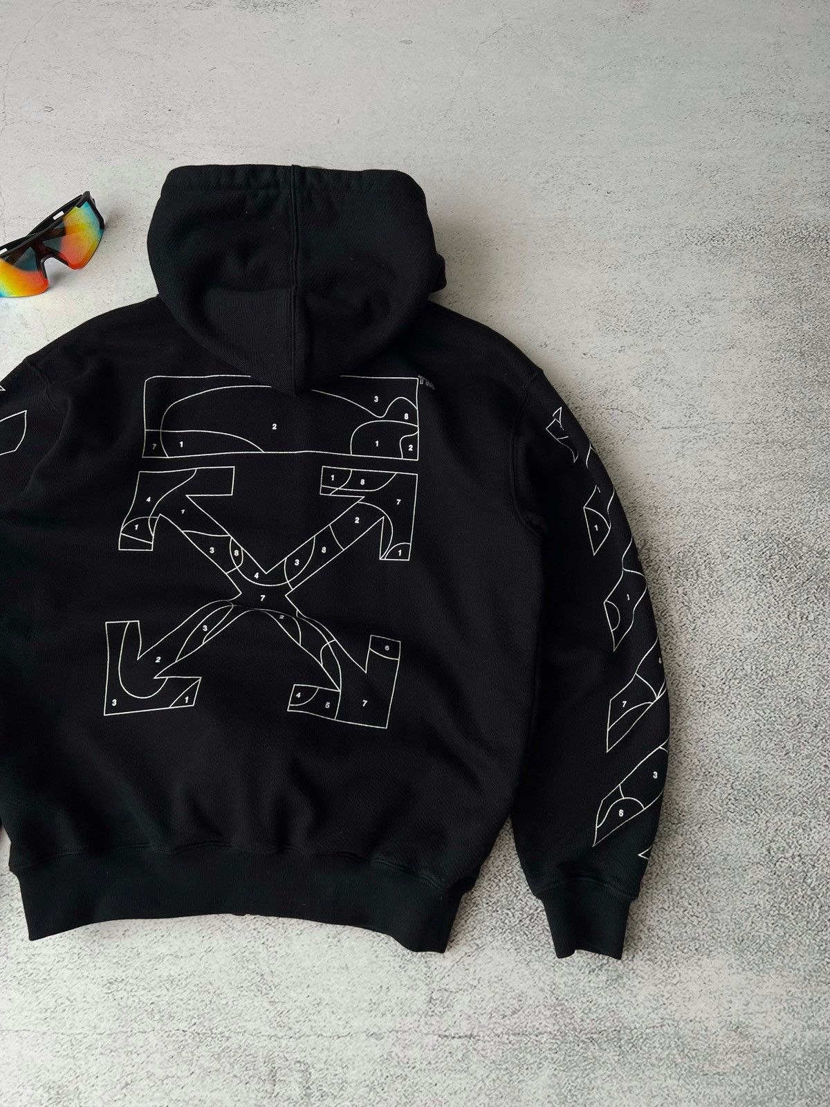 Off-White Off-White Puzzle Zip Hoodie Black M Women’s Rare Streetwear Size M / US 6-8 / IT 42-44 - 2 Thumbnail