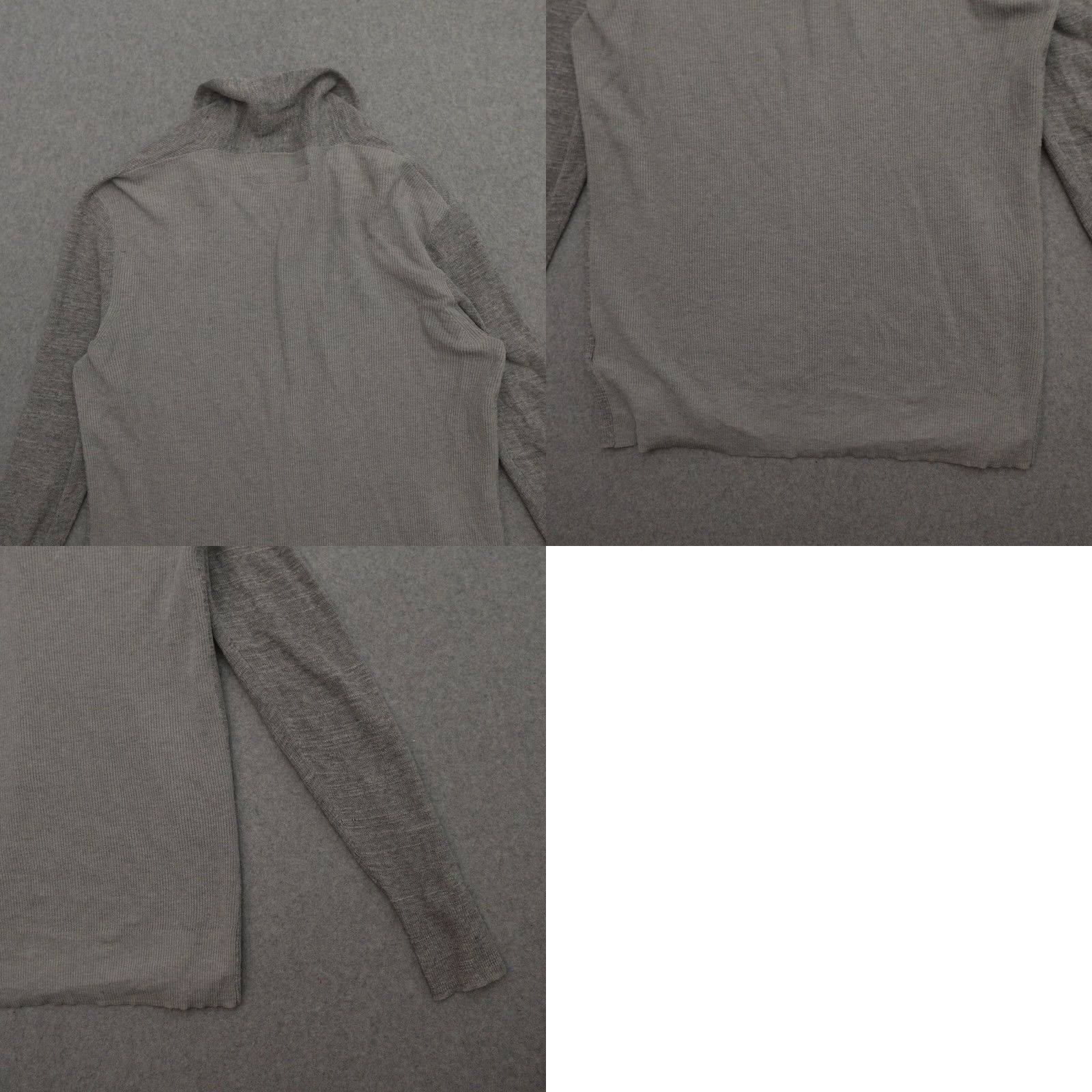 Allsaints ALLSAINTS Cardigan Shirt XS Gray Long Sleeve Knit Merino Wool Open Knit Women Size XS / US 0-2 / IT 36-38 - 9 Thumbnail