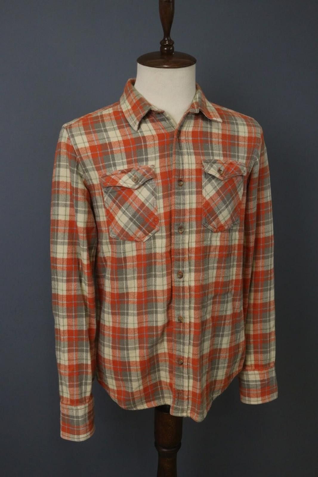 Designer Nudie Jeans Co Multi Plaid Cotton Front Shirt Size L Size US L / EU 52-54 / 3 - 7 Thumbnail