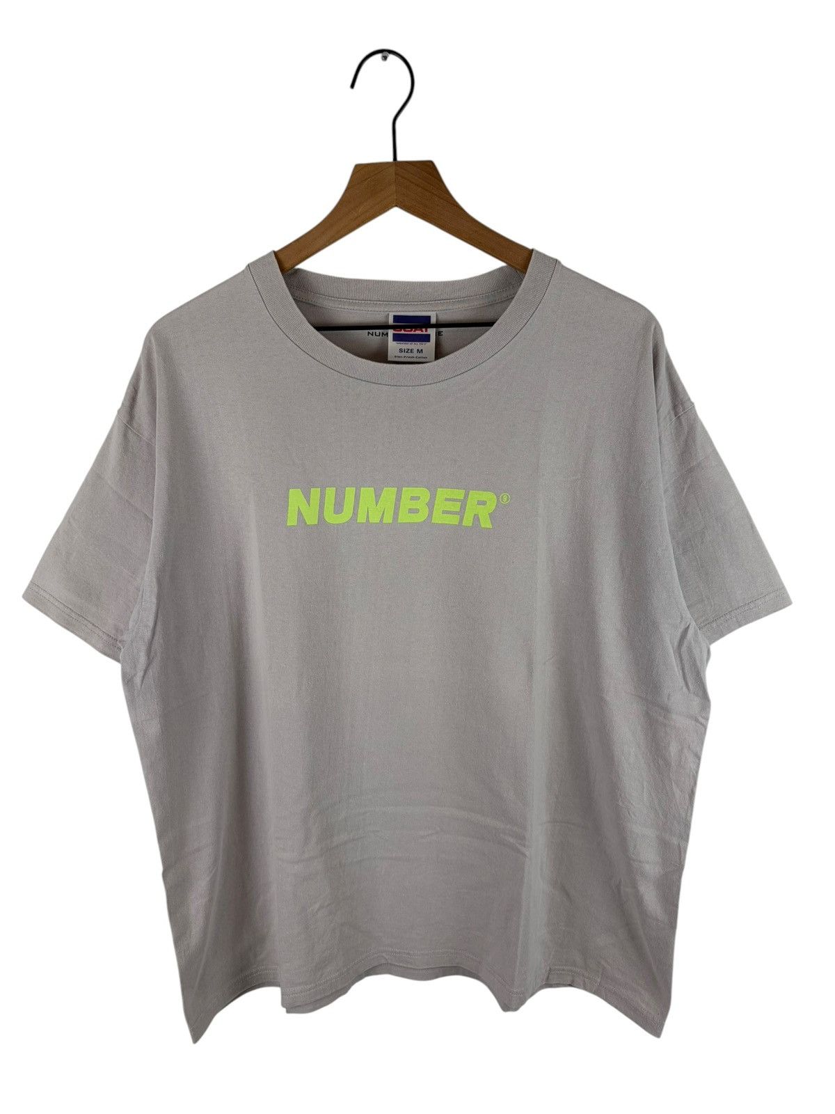 NUMBER (N)INE ロゴプリントTシャツ グレー Number (N)ine Number Nine Logo Print T-Shirt | Grailed