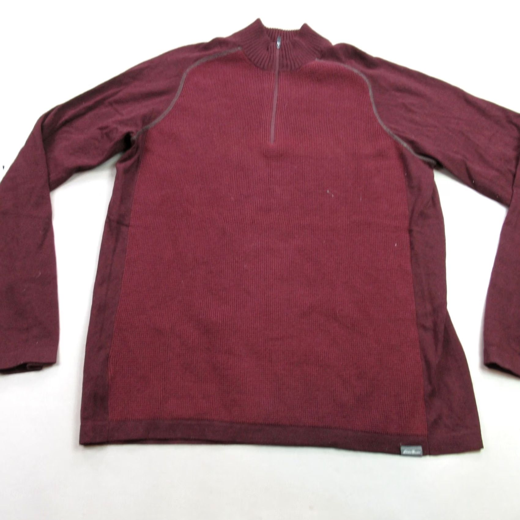 Eddie Bauer Eddie Bauer SweatEr Mens XL Burgundy Long Sleeve 1/4 Zip Pullover Outdoors Size US XL / EU 56 / 4 - 2 Thumbnail