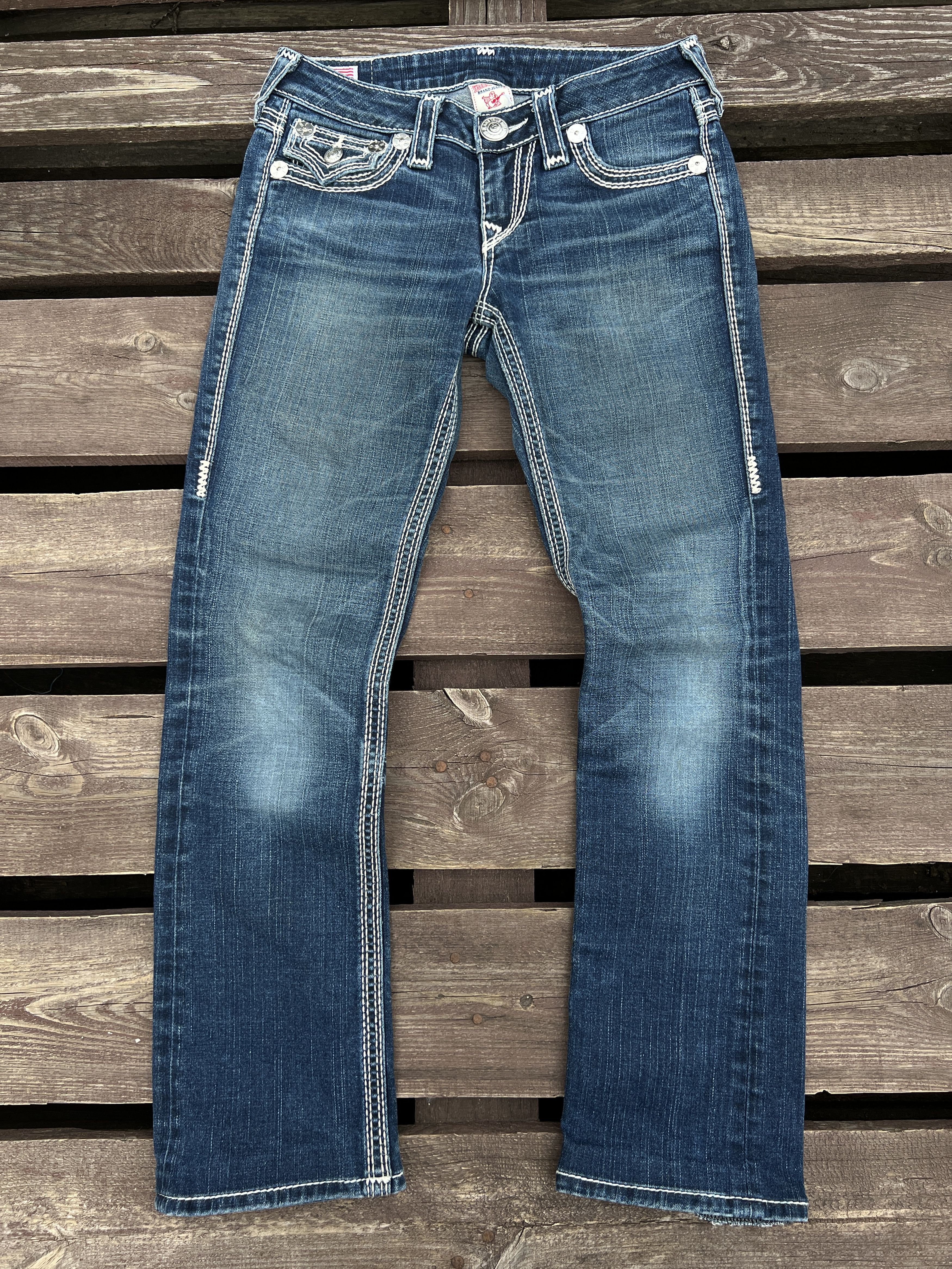 True Religion × Vintage True Religion Y2K Vintage Billy Big QT Denim Jeans Size 27" / US 4 / IT 40 - 2 Thumbnail