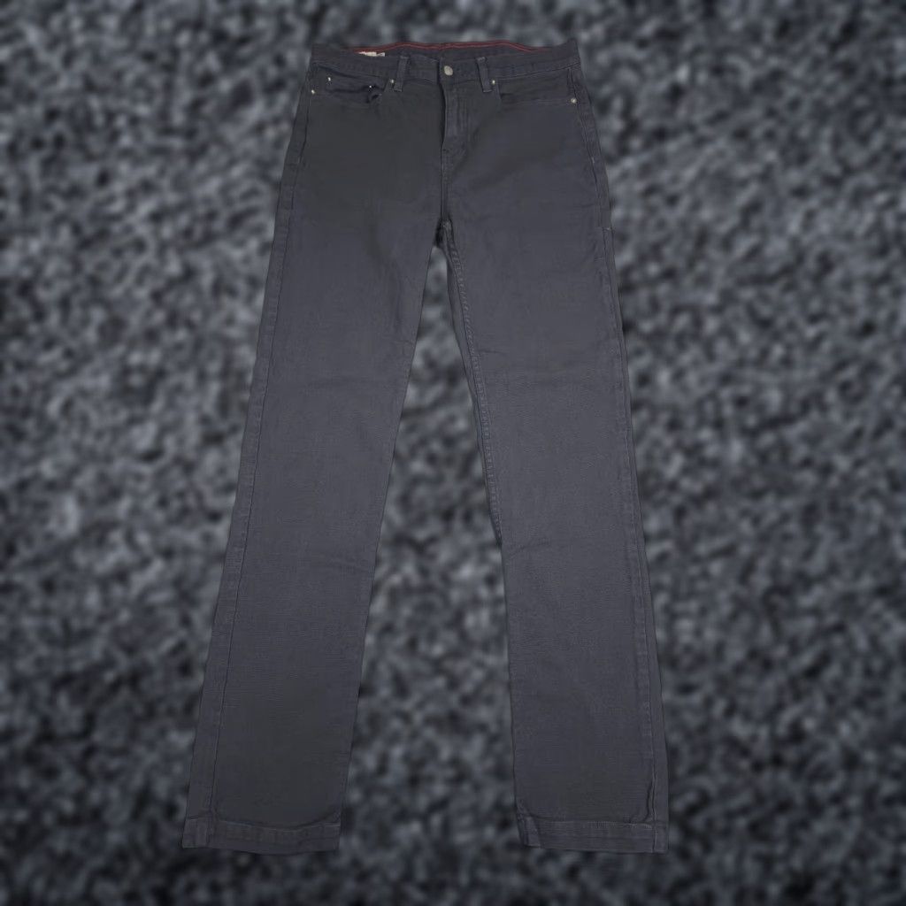 Vintage American Giant Pants Mens 34 x 34 Gray Roughneck Straight Stretch Jeans 5-Pocket Design Slim Regular 33 Inseam 33 Size US 33 - 1 Thumbnail