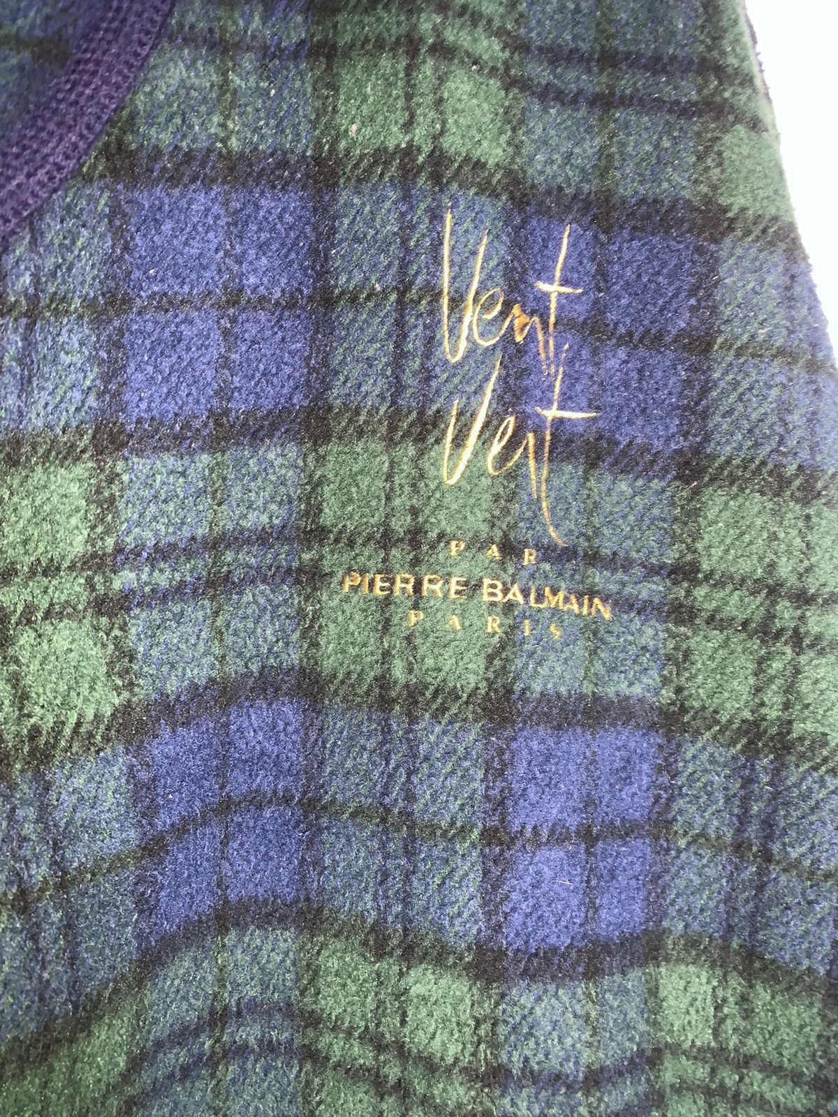 Vintage Vintage Vent Vert Pierre Balmain Fleece Jacket Size US L / EU 52-54 / 3 - 4 Thumbnail