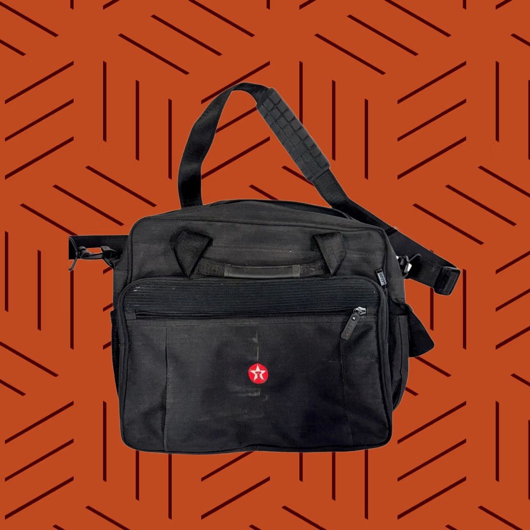 Vintage Texaco Black Messenger Bag Laptop Utility Corporate Travel Carry Case Size ONE SIZE - 1 Thumbnail