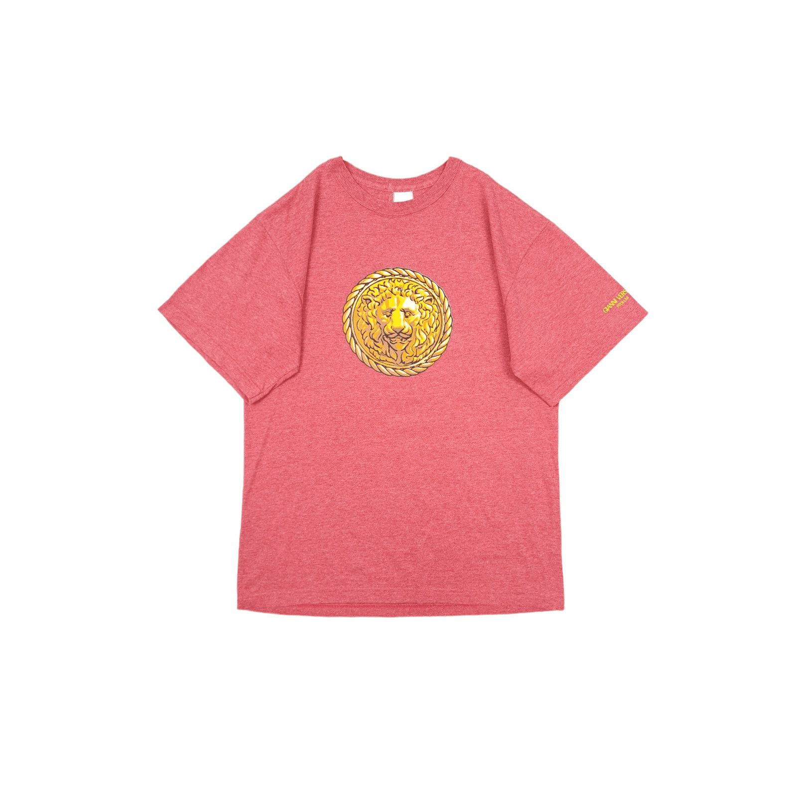 Versace × Vintage 💎 Vintage Gianni Versace Profumi Big Logo Pink T-shirt Size US L / EU 52-54 / 3 - 1 Thumbnail