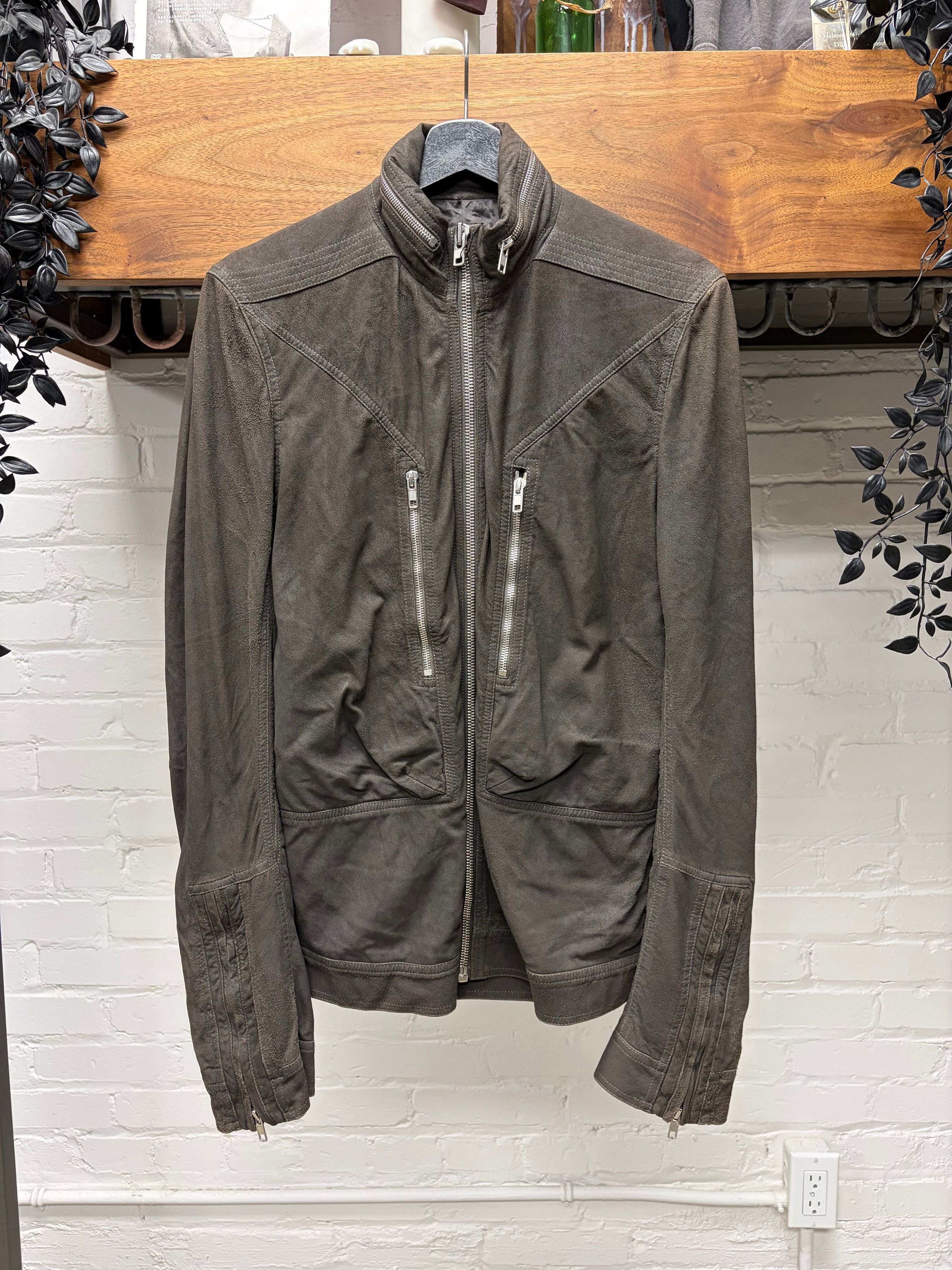 Rick Owens SS2015 'Faun' Blistered Lambskin Military Jacket Size US L / EU 52-54 / 3 - 2 Thumbnail