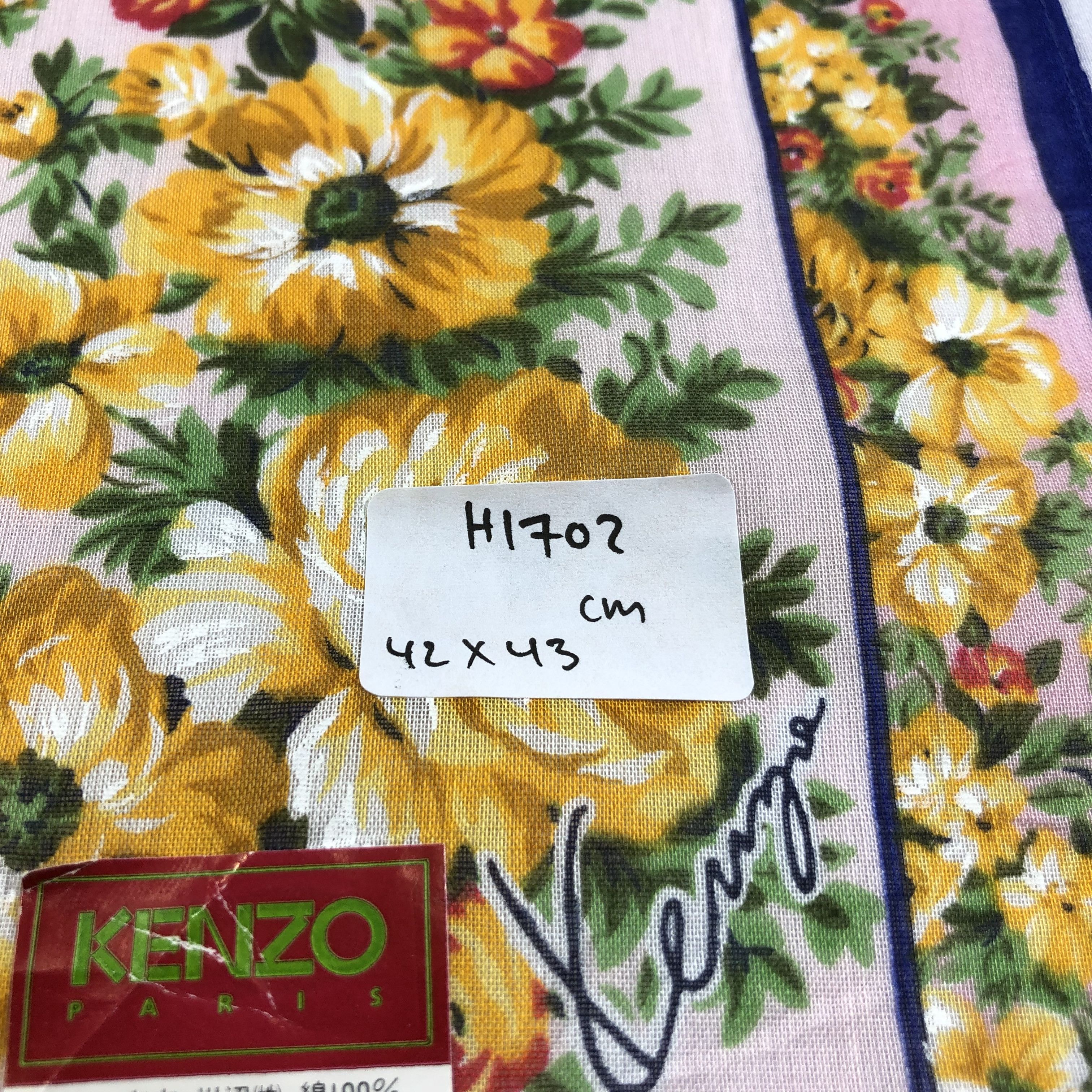 Kenzo Kenzo Floral Handkerchief Neckerchief Bandana H1702 Size ONE SIZE - 5 Thumbnail