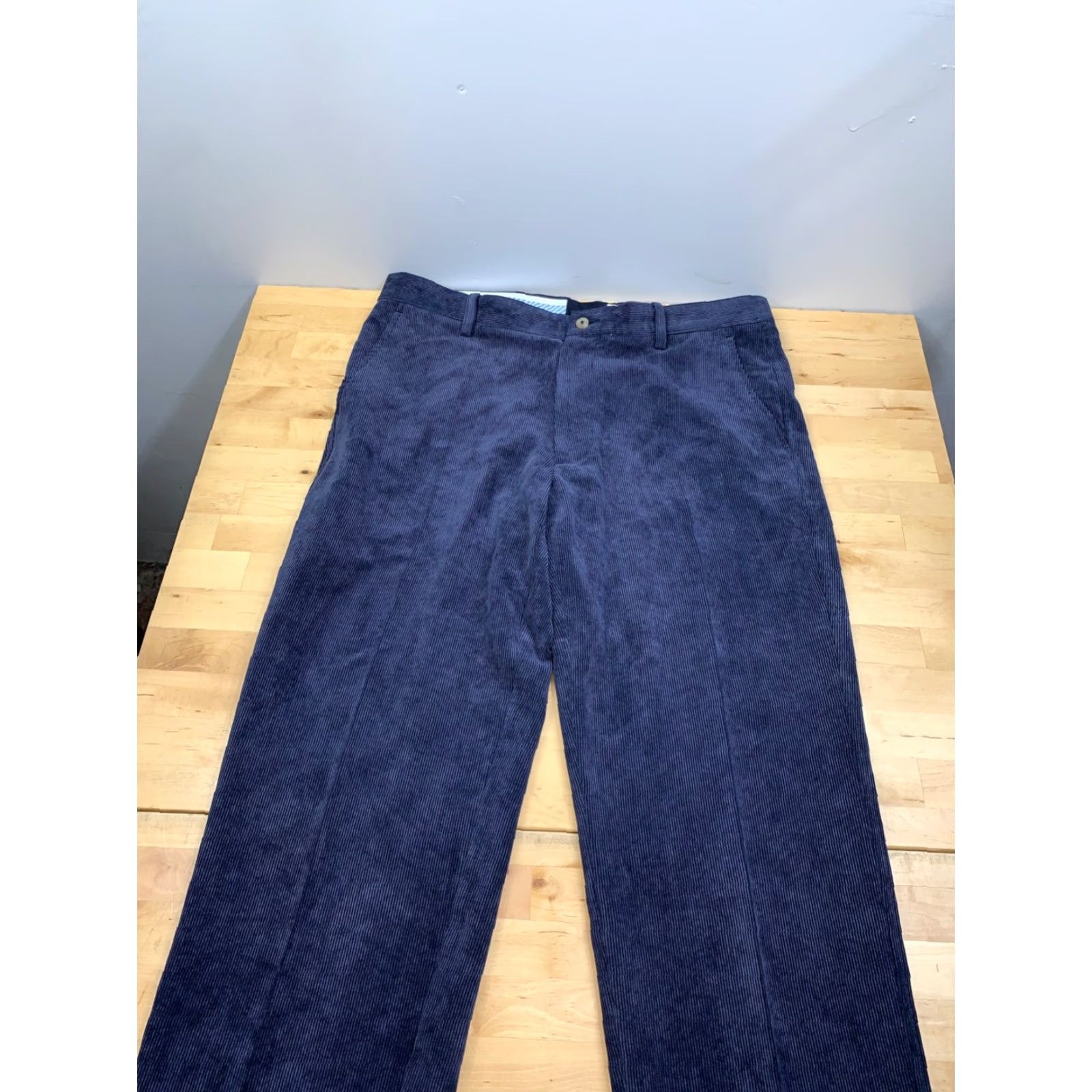 Footjoy FootJoy FJ 38x32 Corduroy Pants Blue Golf Stretch Straight Chino Regular FootJoy Men's 38 Inseam 32 Size US 38 / EU 54 - 2 Thumbnail