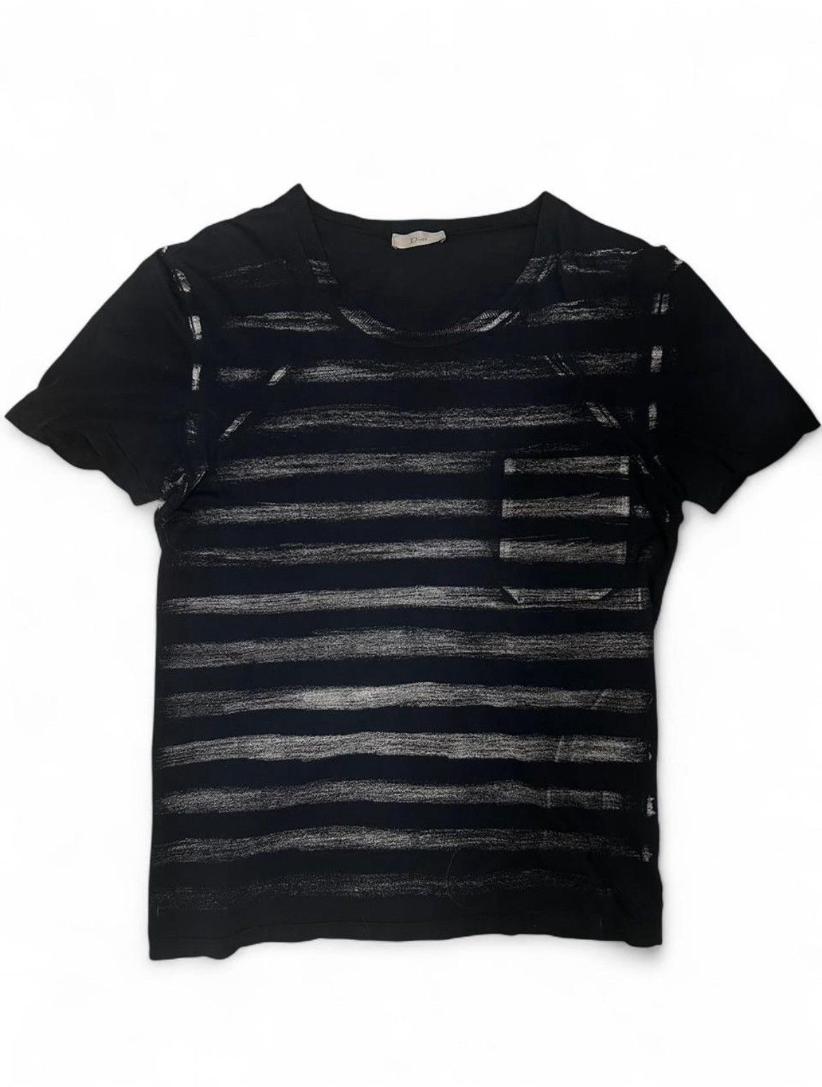 Dior Homme SS05 “Beck” Painted Striped T Shirt
