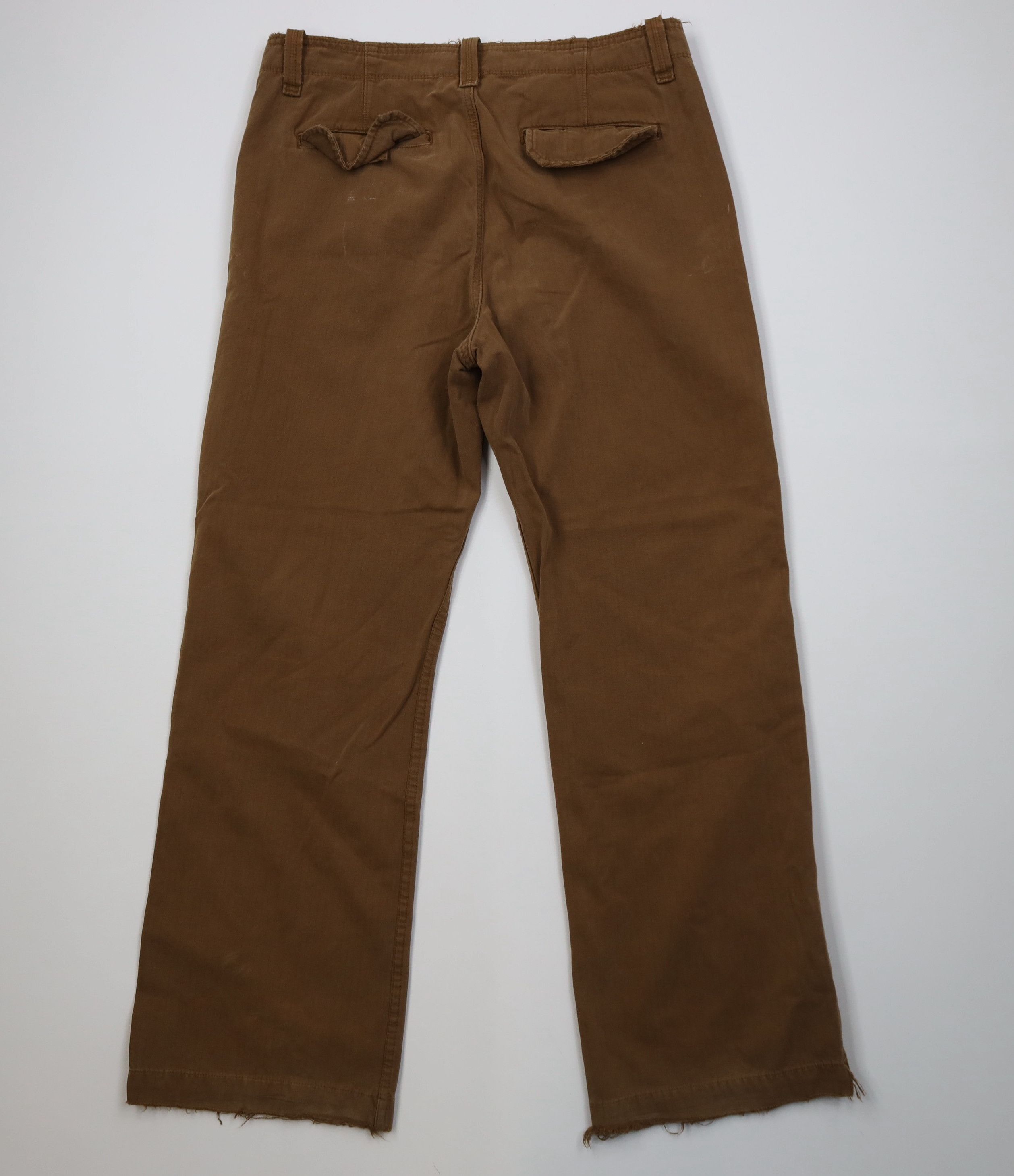 Gap Vintage Y2K Gap Pinstriped Boot Cut Wide Leg Pants Brown Size US 36 / EU 52 - 10 Thumbnail
