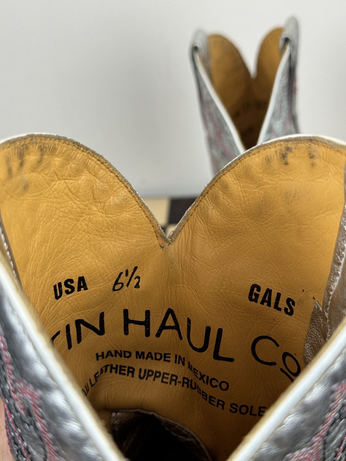 Vintage Vintage cowboy boots Tin Haul USA Texas original retro item Size US 6.5 / IT 36.5 - 6 Thumbnail