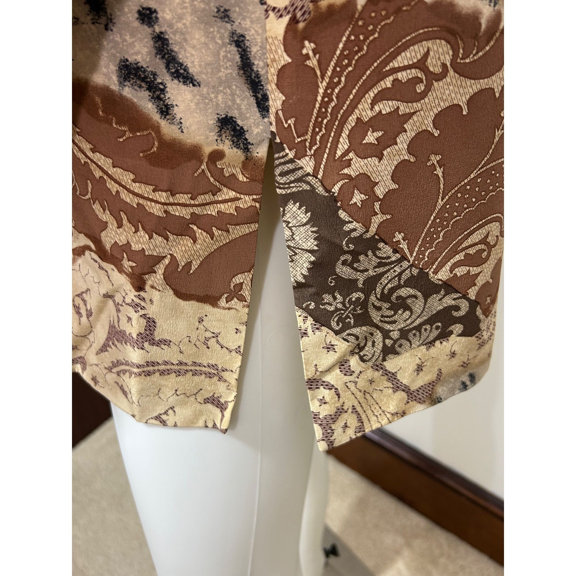 Other Saks Jandel Vtg Blazer 14 Silk Asian Style Animal Print Neut Size L / US 10 / IT 46 - 19 Thumbnail