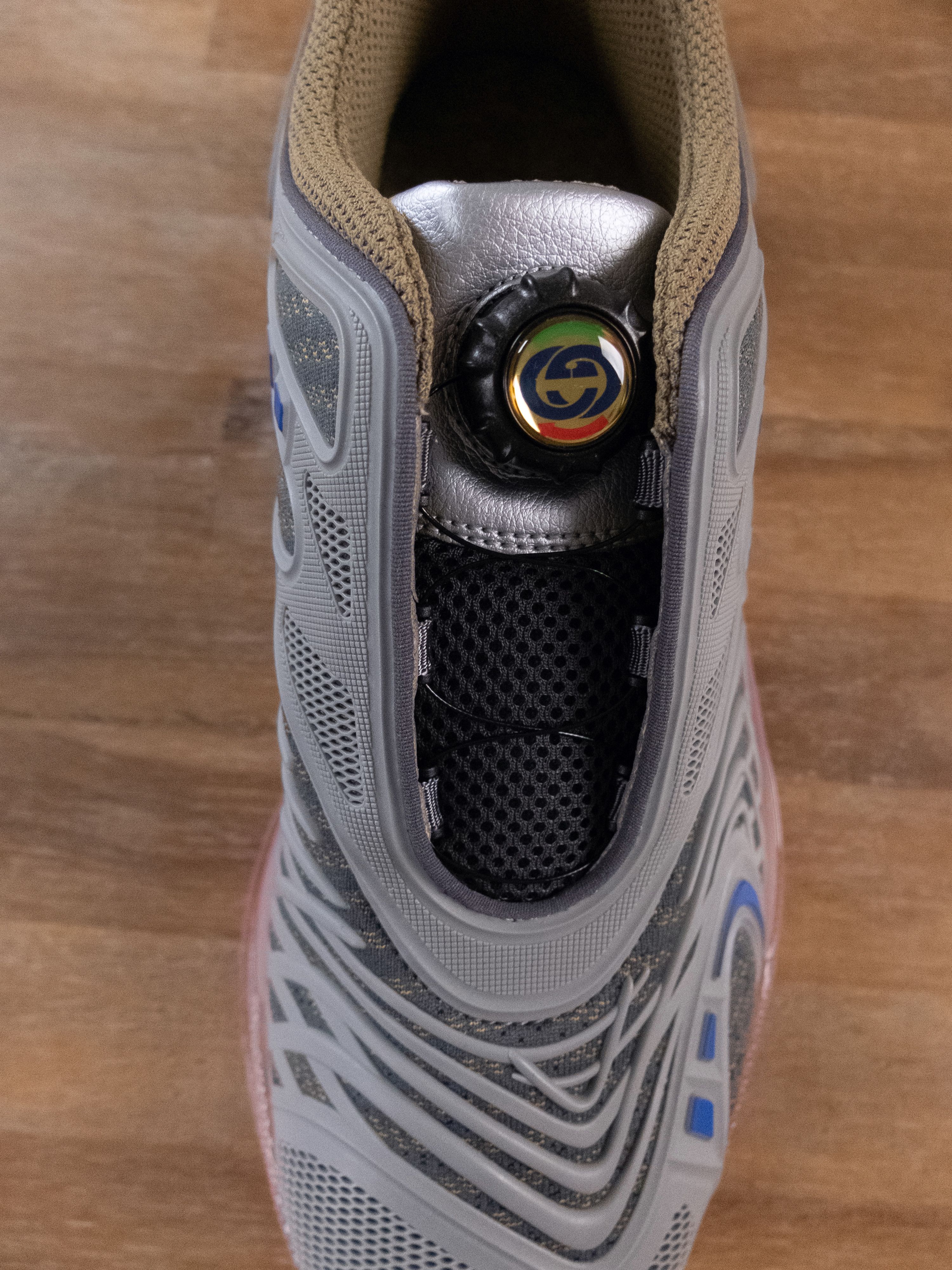 Gucci GUCCI Ultrapace R grey pink low sneakers - 9 US / 8.5 UK Size US 9 / EU 42 - 5 Thumbnail