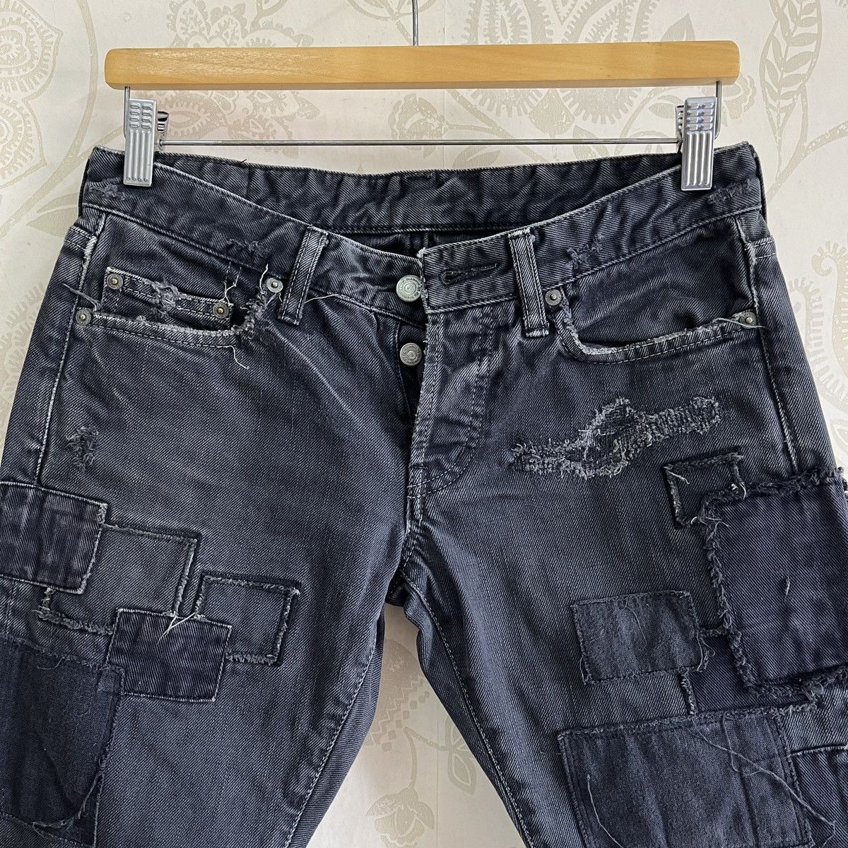 Hysteric Glamour × Tornado Mart × Vintage Hysteric Glamour Patches Kapital Distressed Denim Size US 30 / EU 46 - 23 Thumbnail
