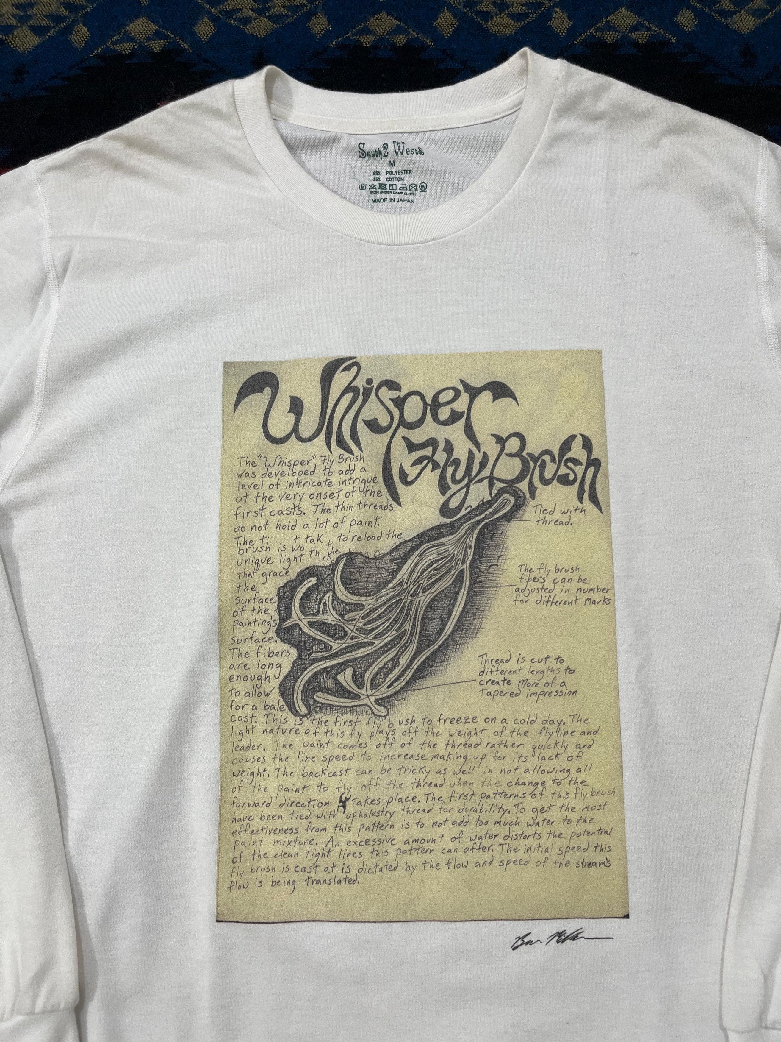 South2 West8 South2 West8 x Ben Miller Whisper Fly Brush Long Sleeve Tee Size US M / EU 48-50 / 2 - 3 Thumbnail