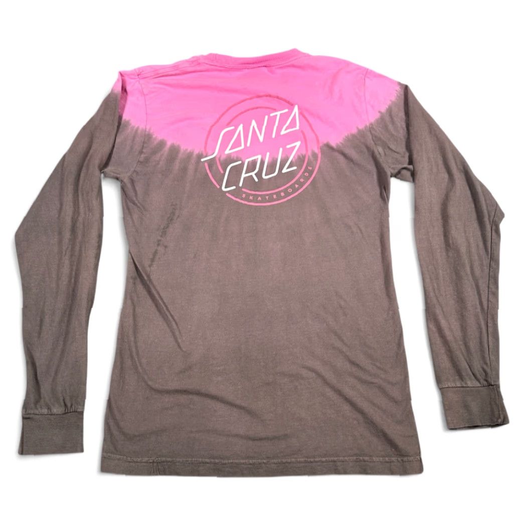 Vintage Santa Cruz Shirt Adult SMALL Pink Gray Tie Dye Long Sleeve Crew Neck Size US S / EU 44-46 / 1 - 2 Thumbnail