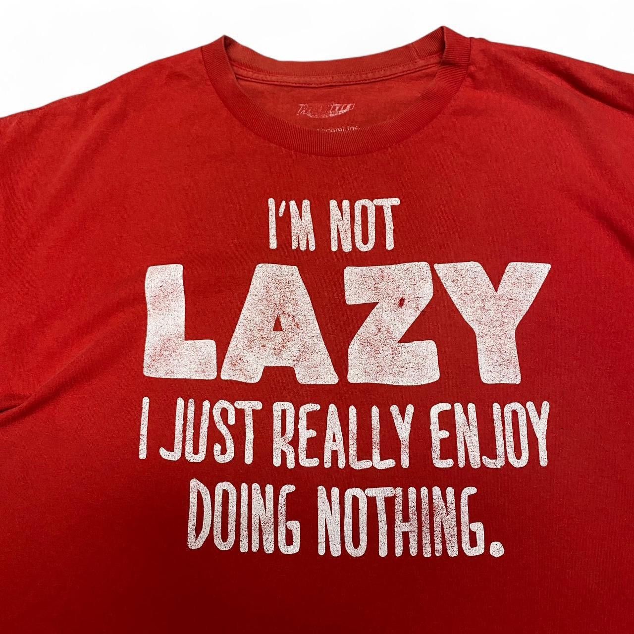 Other I’m not lazy I just really enjoy doing nothing red red Tee Size US XL / EU 56 / 4 - 2 Thumbnail