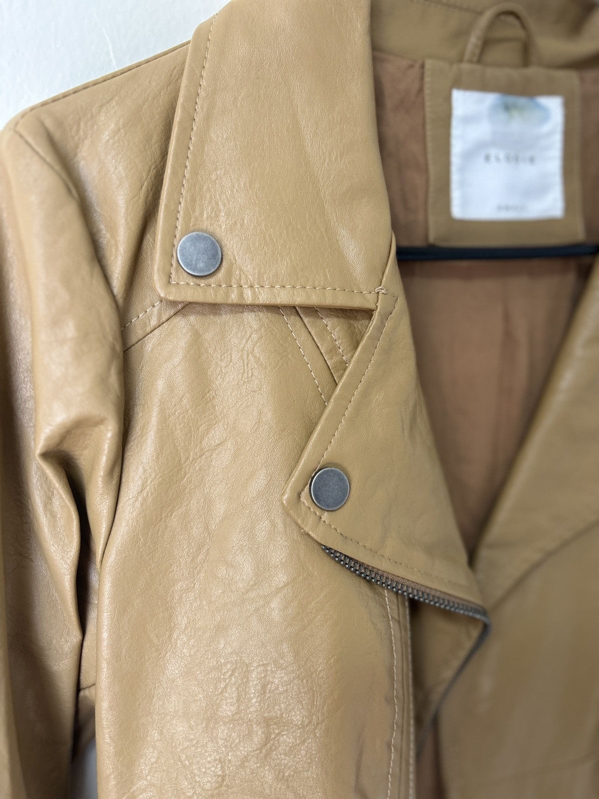 Other Women’s Tan Elodie faux leather jacket Small Size S / US 4 / IT 40 - 12 Thumbnail