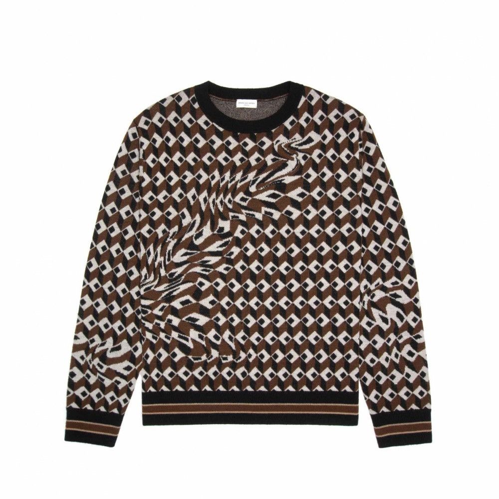 NWT AW21-22 Tim Patterned Merino Knit Size XL
