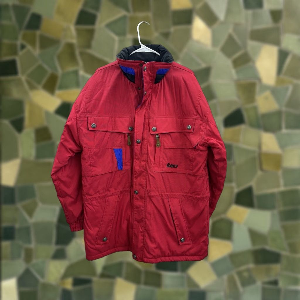 Vintage Nordica Classics Mens Jacket Size Large Red DoubleClose Insulated Ski Winter VTG Size US L / EU 52-54 / 3 - 1 Thumbnail