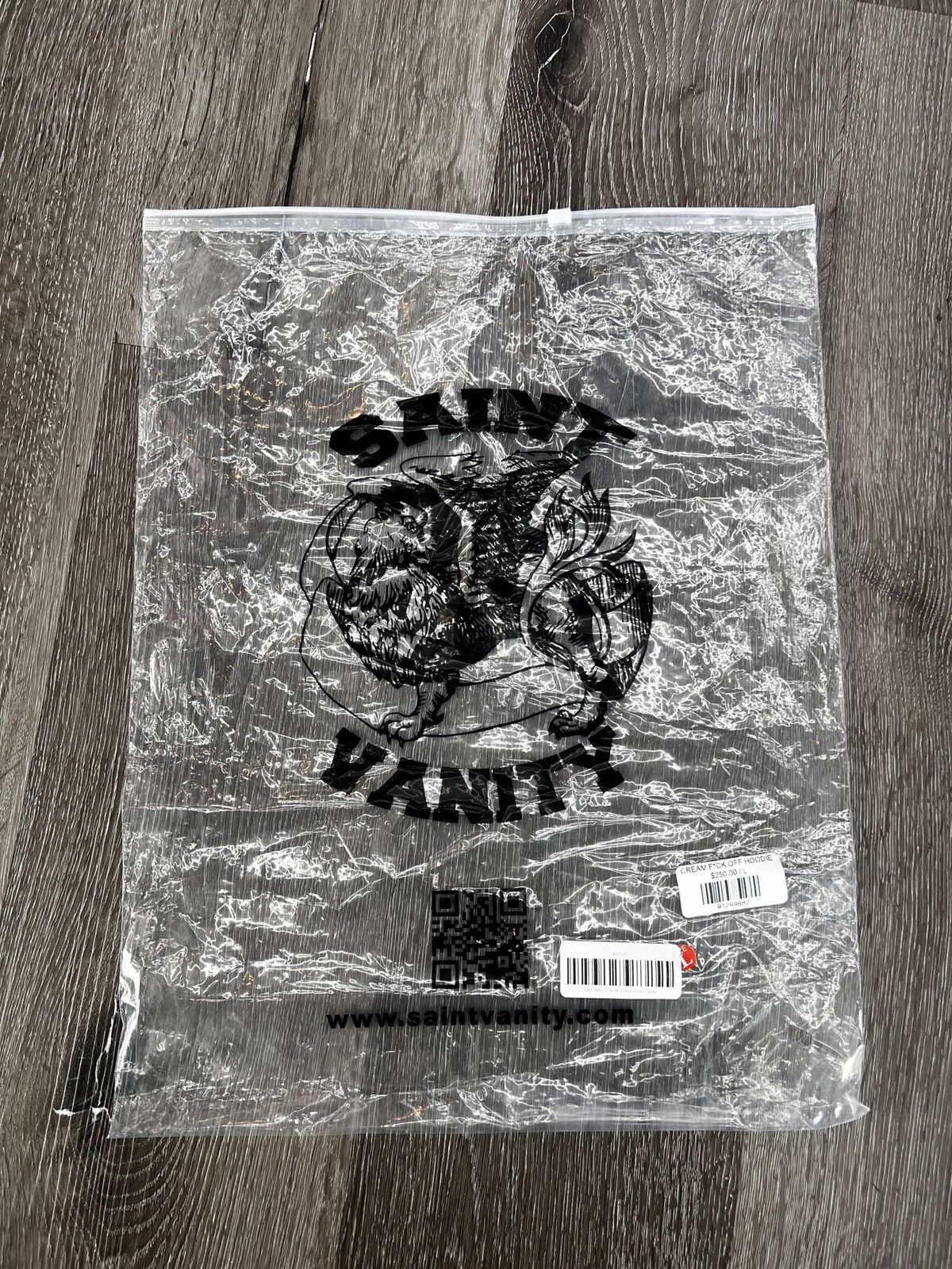 Saint Vanity Saint Vanity “Vain Life” Hoodie (Cream) / LARGE Size US L / EU 52-54 / 3 - 7 Thumbnail