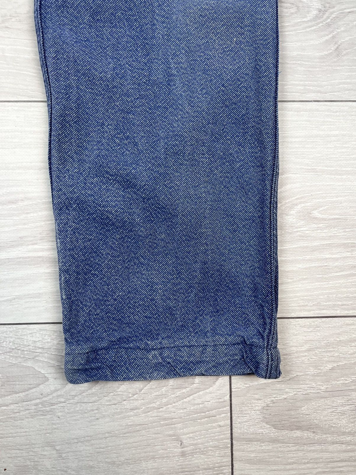 Le Laboureur Le Laboureur Vintage 80s Blue French Work Canvas Pants Size US 32 / EU 48 - 2 Thumbnail