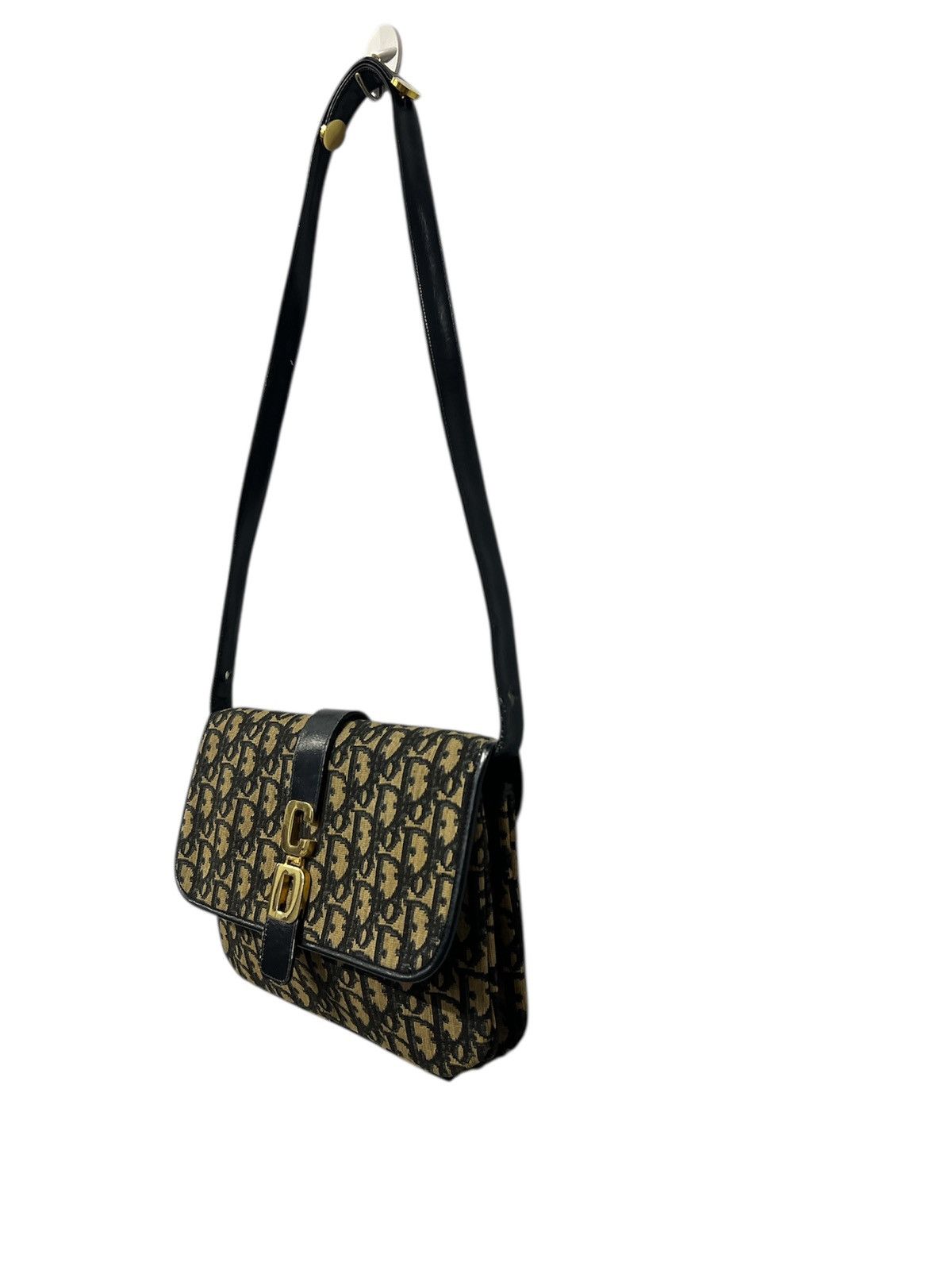 Christian Dior Monsieur VINTAGE DIOR TROTTER CANVAS SHOULDER BAG Size ONE SIZE - 3 Thumbnail
