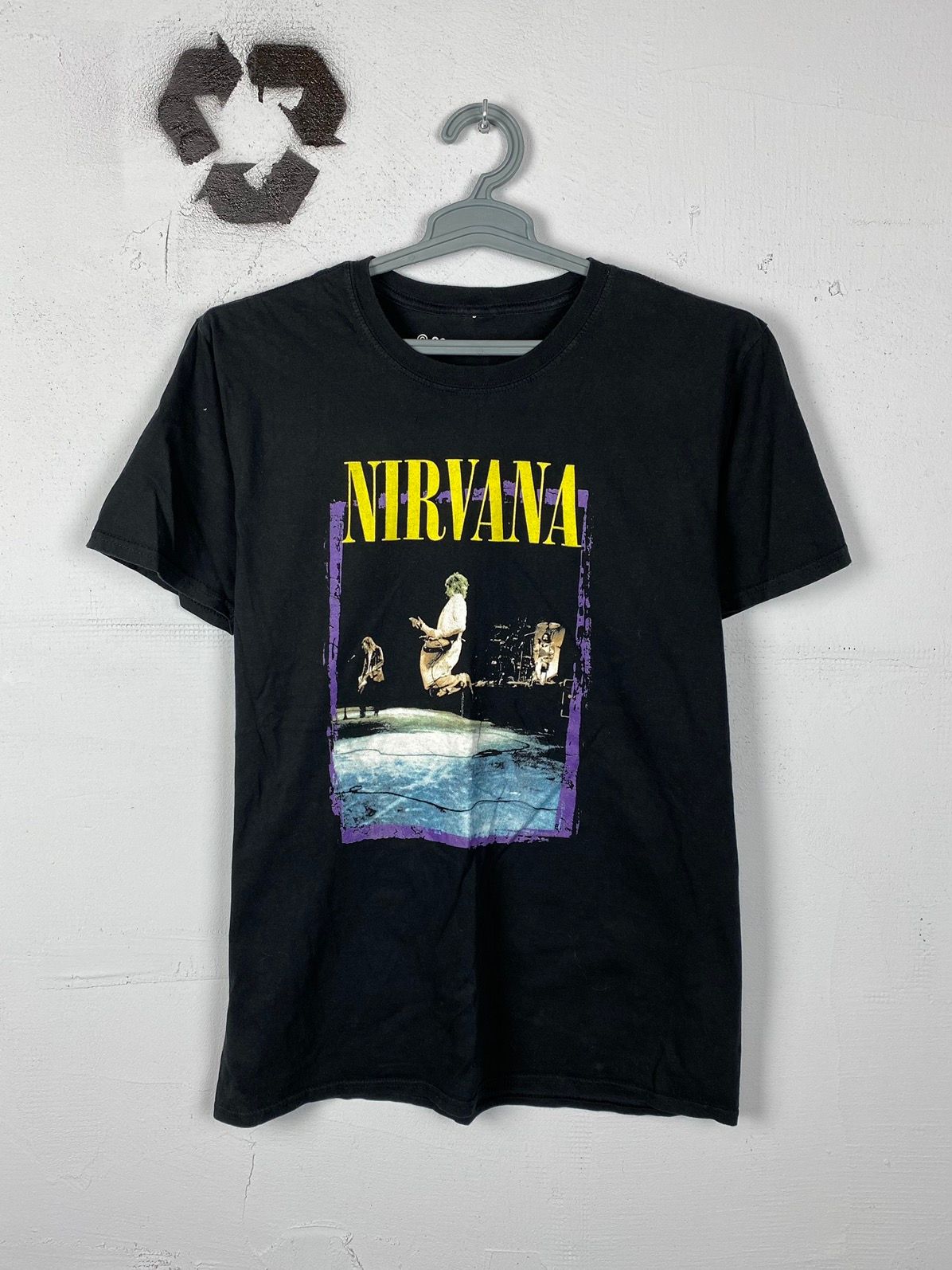 Pre-owned Band Tees X Nirvana Vintage Nirvana In Utero Kurt Cobain In Black