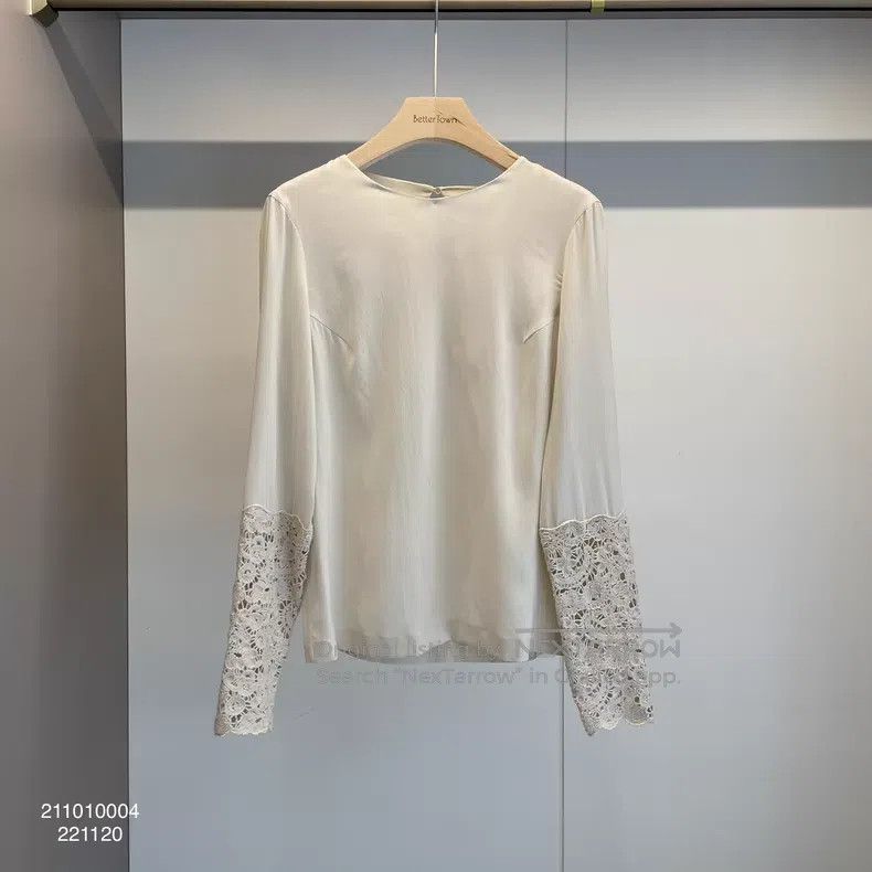 Brunello Cucinelli Brunello Cucinelli Silk Lace Top Size S / US 4 / IT 40 - 1 Thumbnail