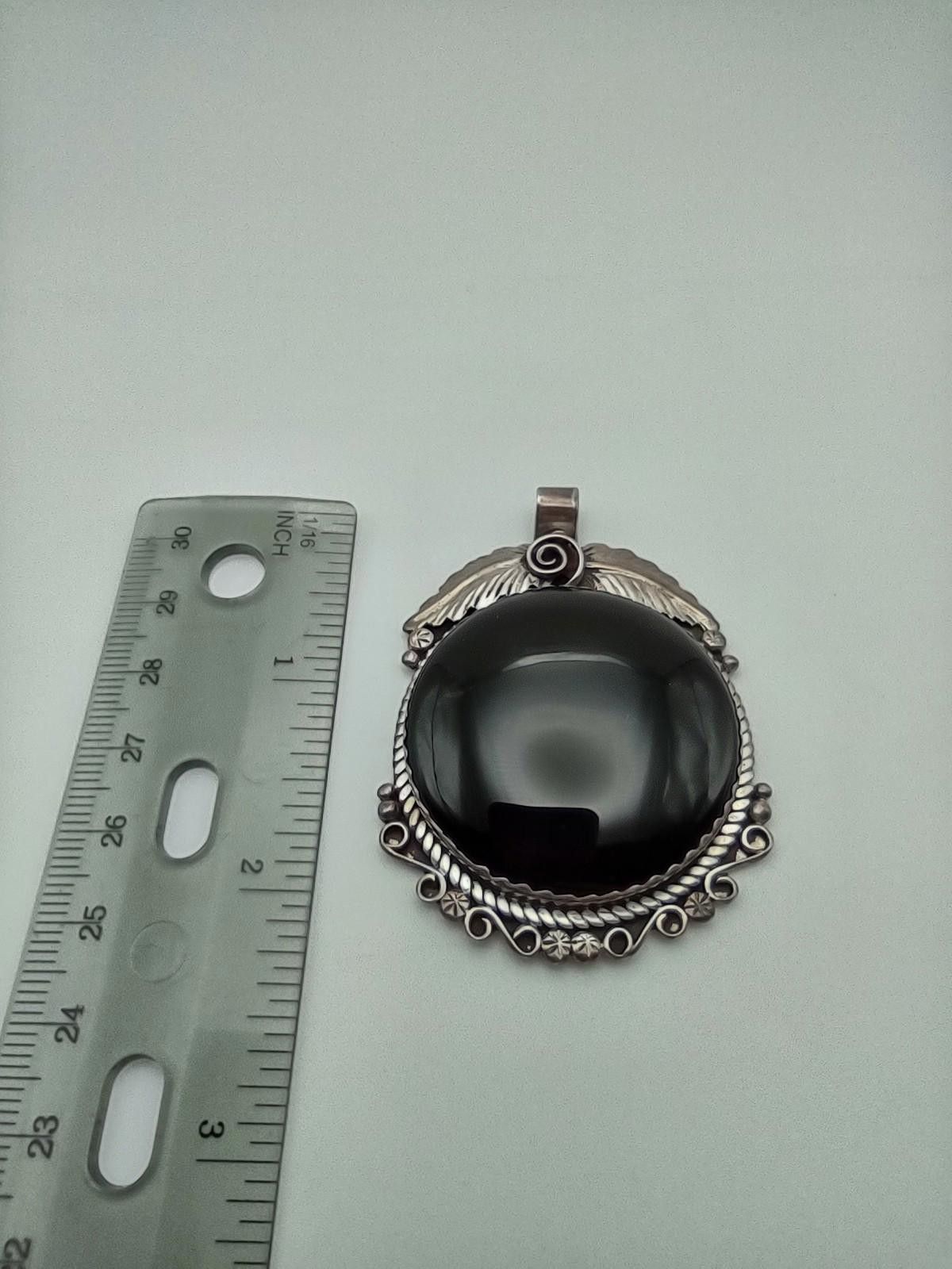 Other Arrow Novelty Sterling Onyx Statement Pendant 25.9g Size ONE SIZE - 3 Thumbnail