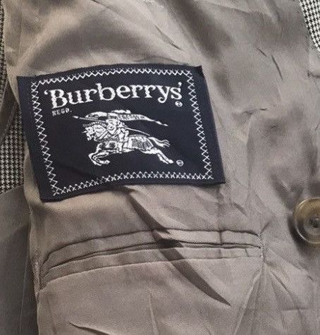 Burberry 🔥Vintage Burberrys' Cream Blazers Size 46R - 10 Thumbnail
