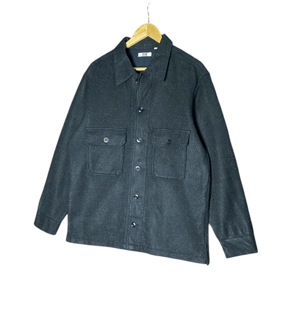 Flannel × Lemaire × Uniqlo Uniqlo U Lemaire Wool Black Flannel Size US L / EU 52-54 / 3 - 2 Thumbnail