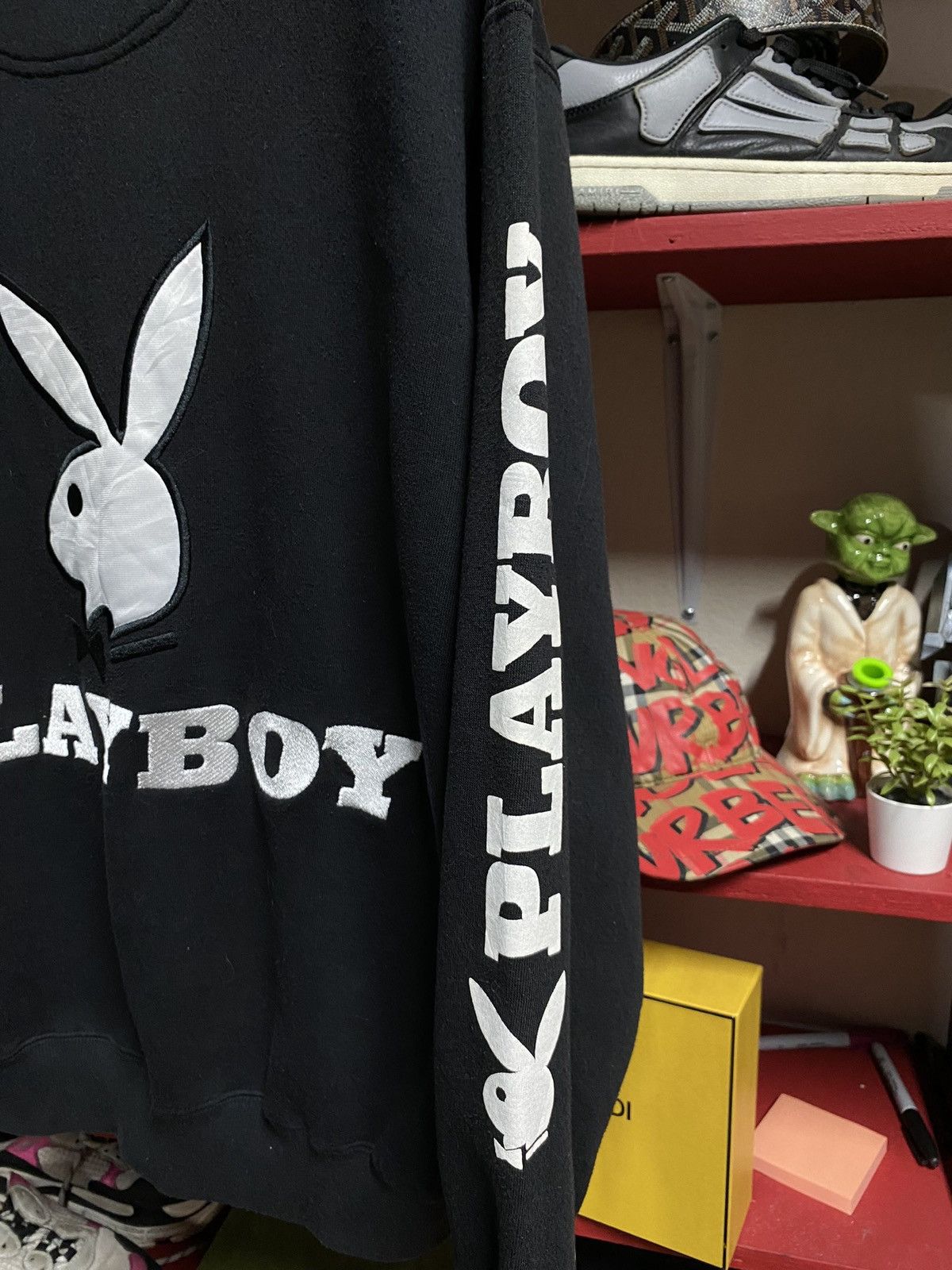 Vintage 00’ Vintage Playboy Black Crewneck Y2K XLarge Size US XL / EU 56 / 4 - 4 Thumbnail
