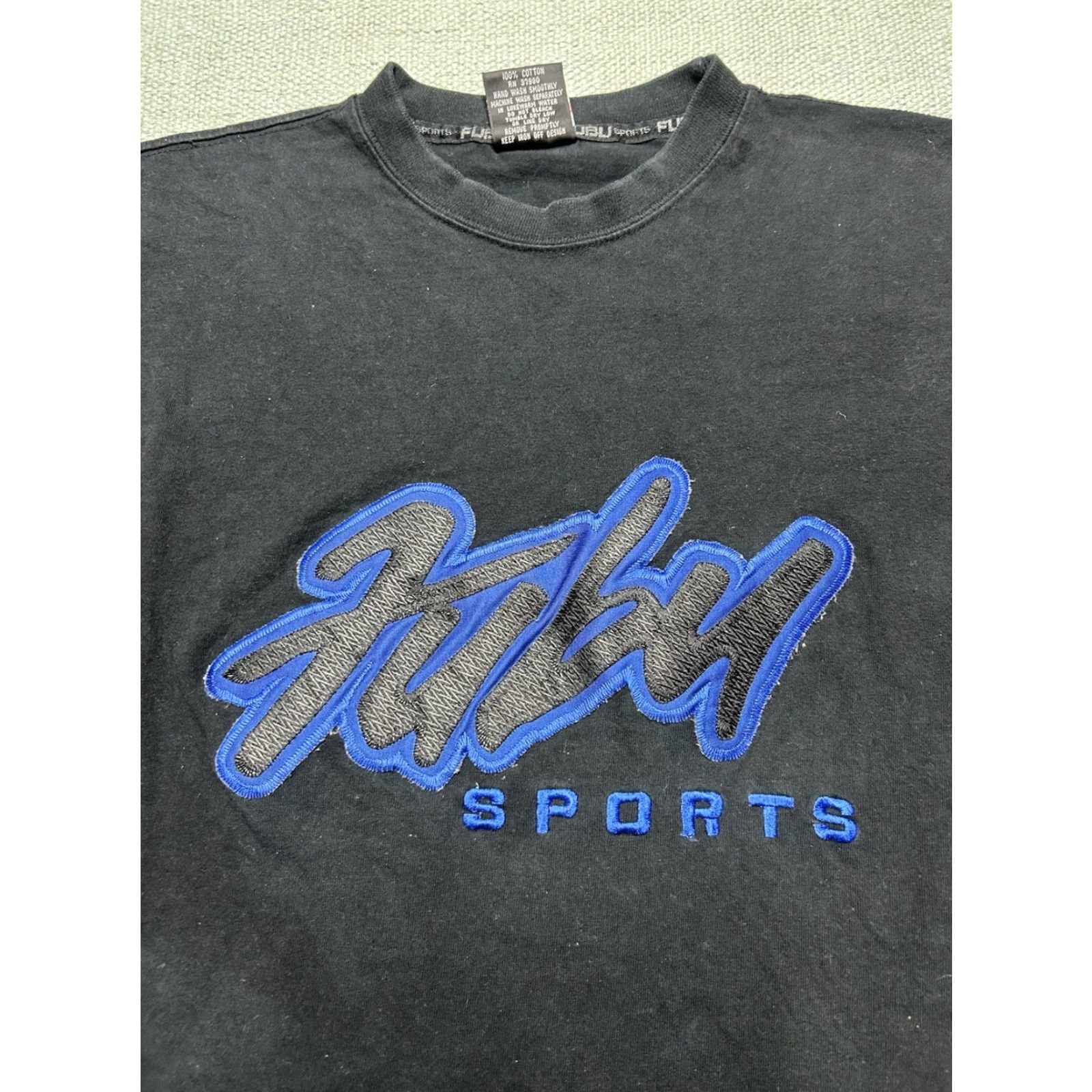 Fubu VINTAGE FUBU T-Shirt Embroidered Hip Hop Streetwear Black XL Men Adult Size US XL / EU 56 / 4 - 2 Thumbnail